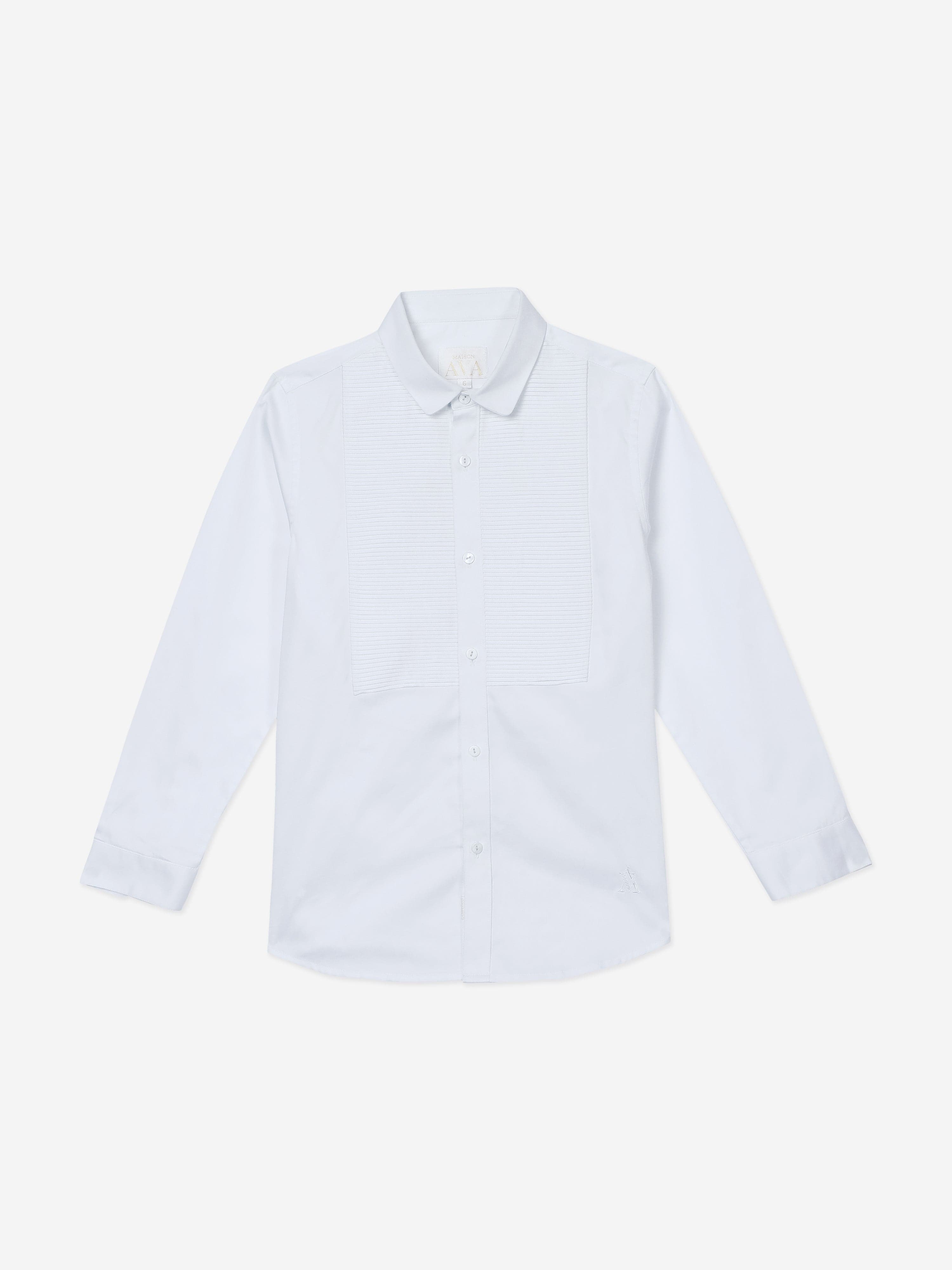 Boys Noel Shirt in White
