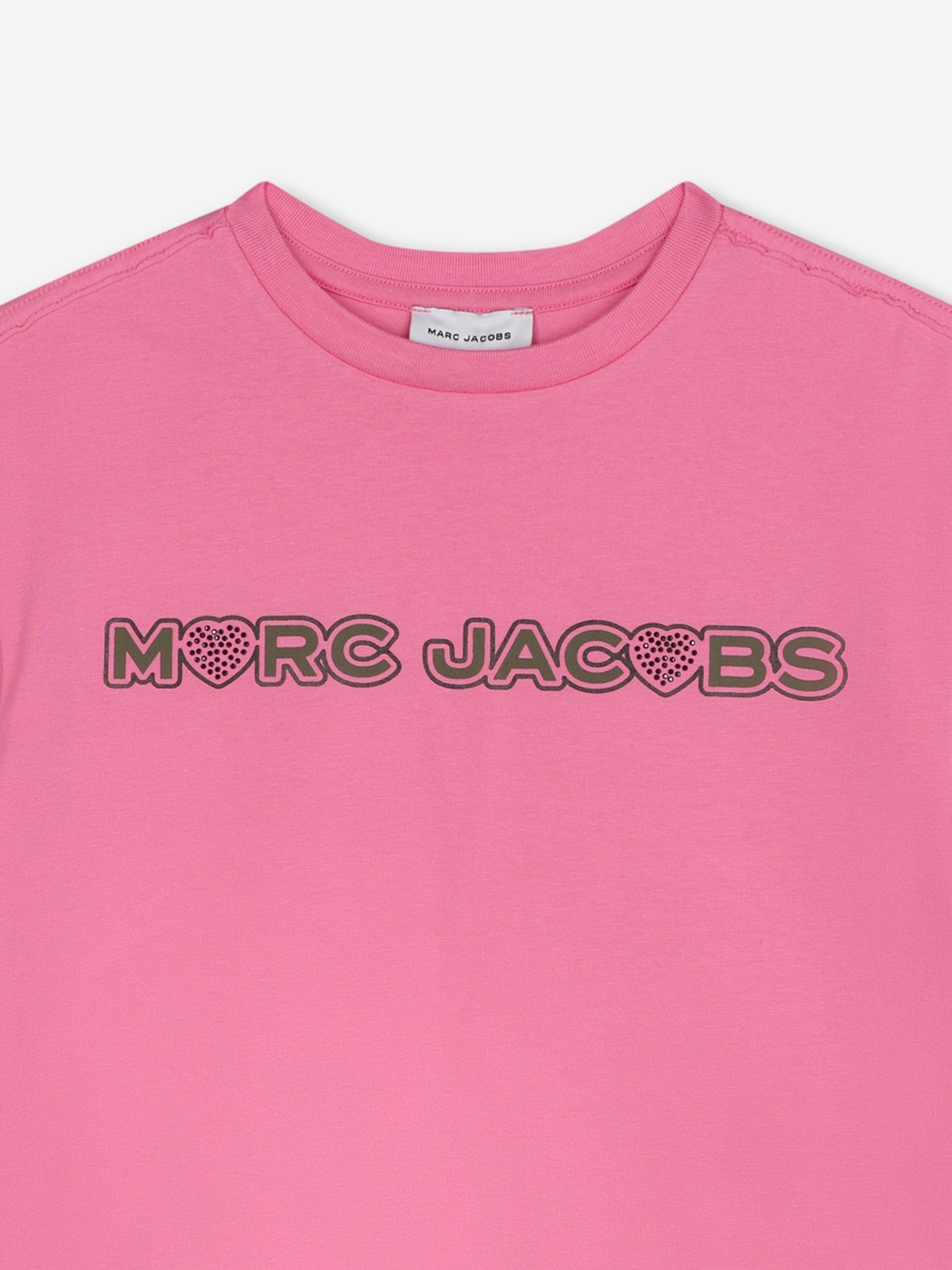 MARC JACOBS Kids Logo T-Shirt in Pink