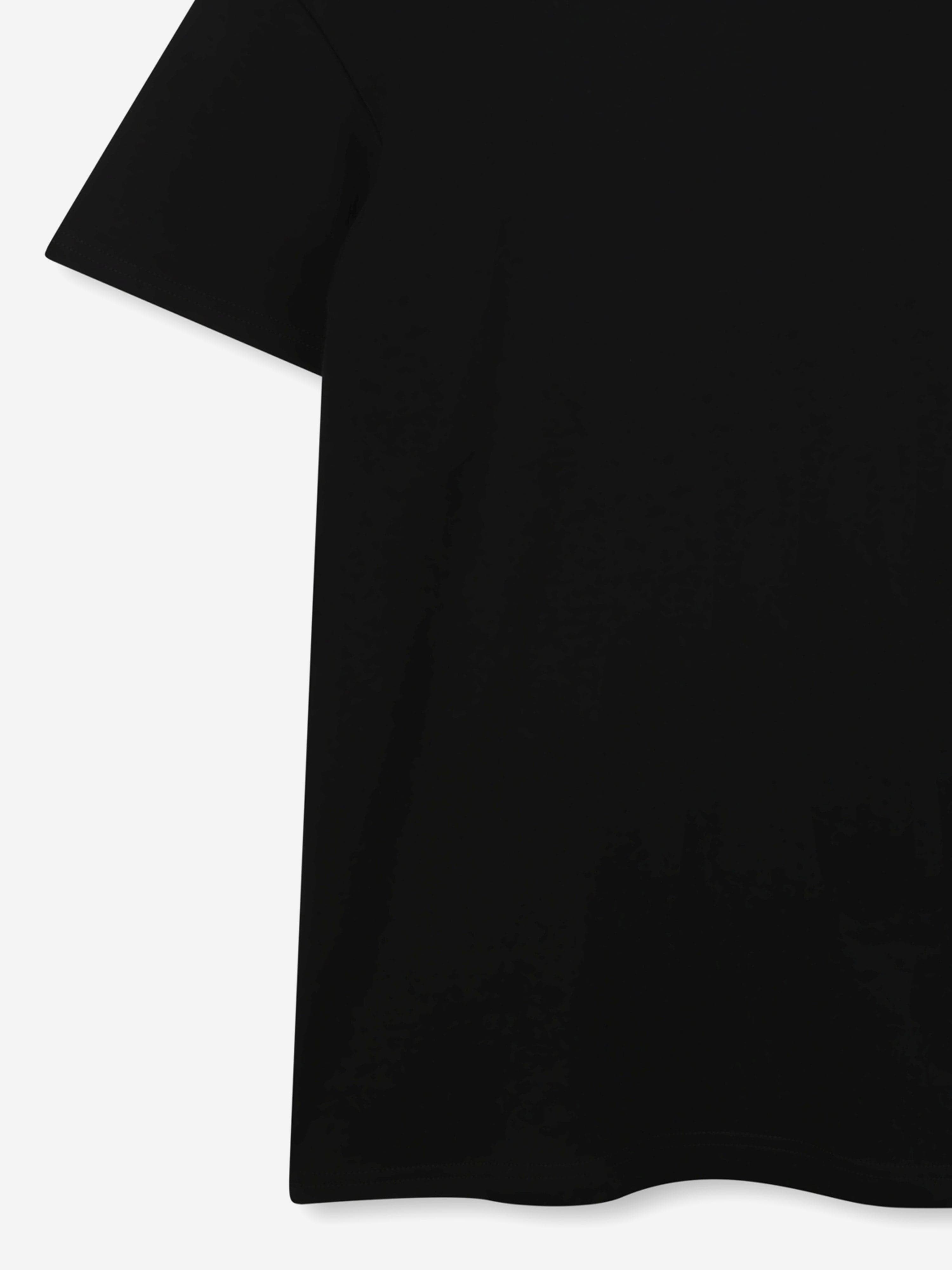 Girls Snapshot Bag Print Dress in Black