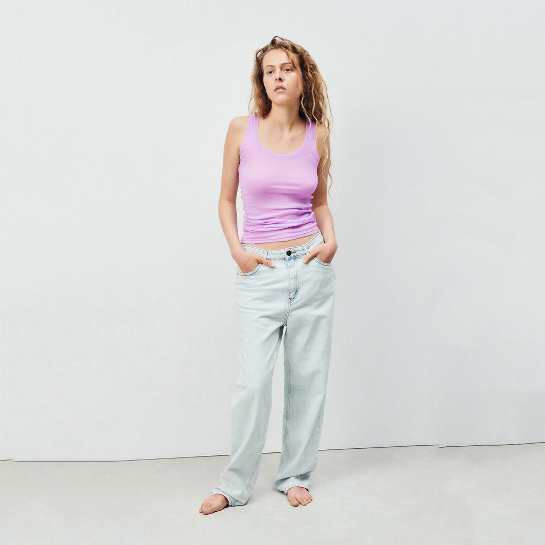 Women Lilac Cotton Vest