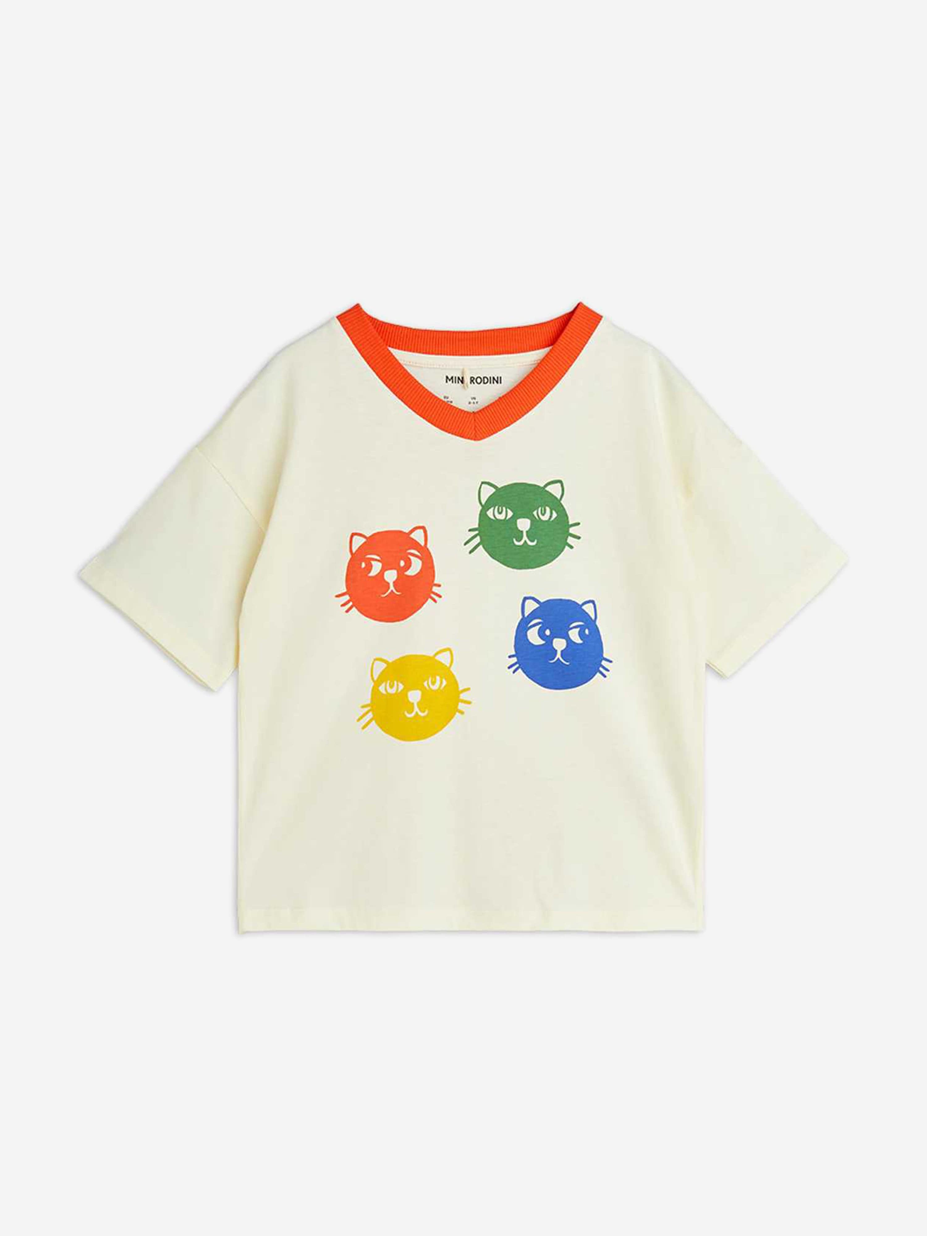 Girls Cool Cats T-Shirt in White