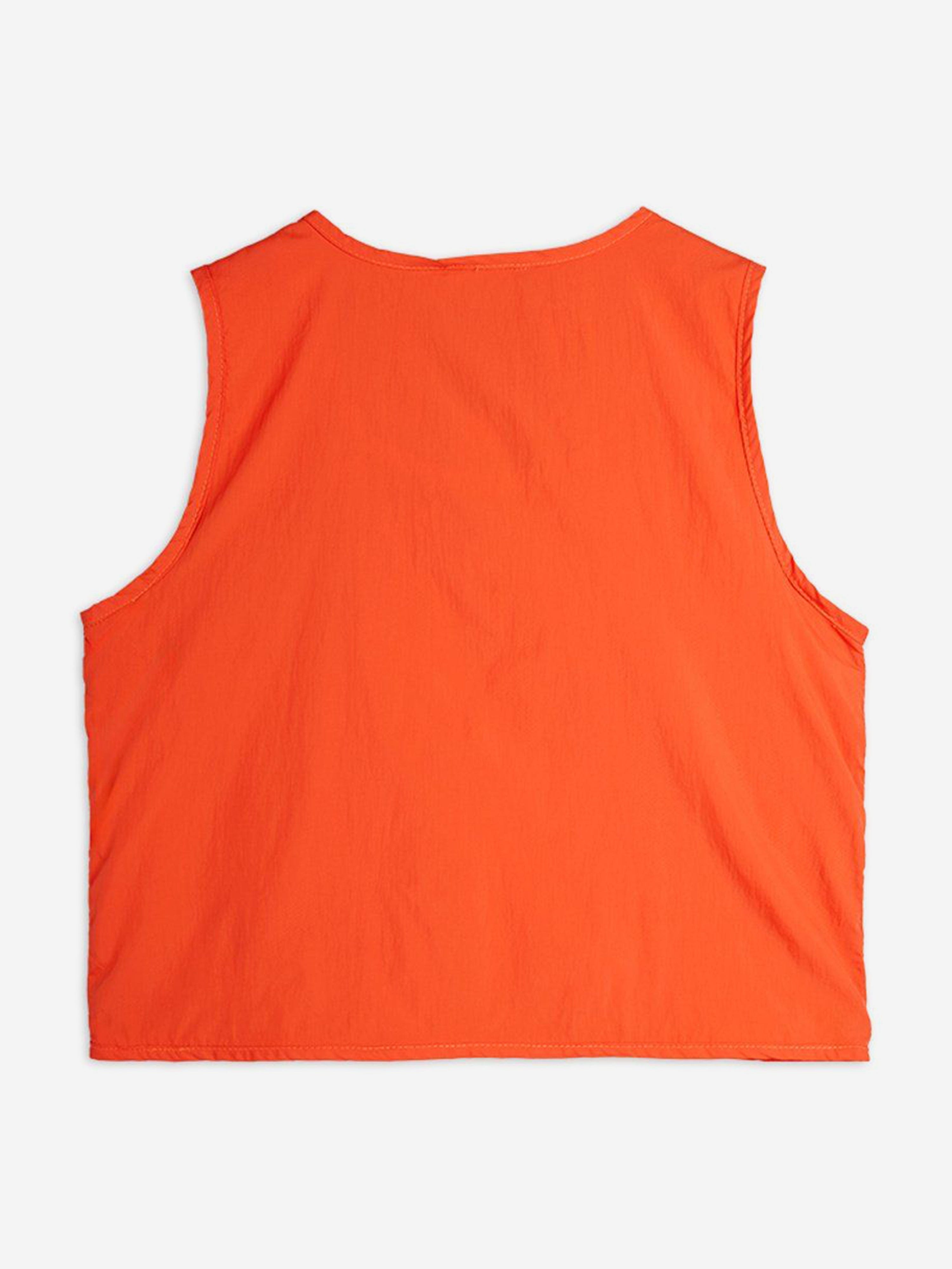 Gilet utilitaire brodé Flundra pour enfant de couleur orange