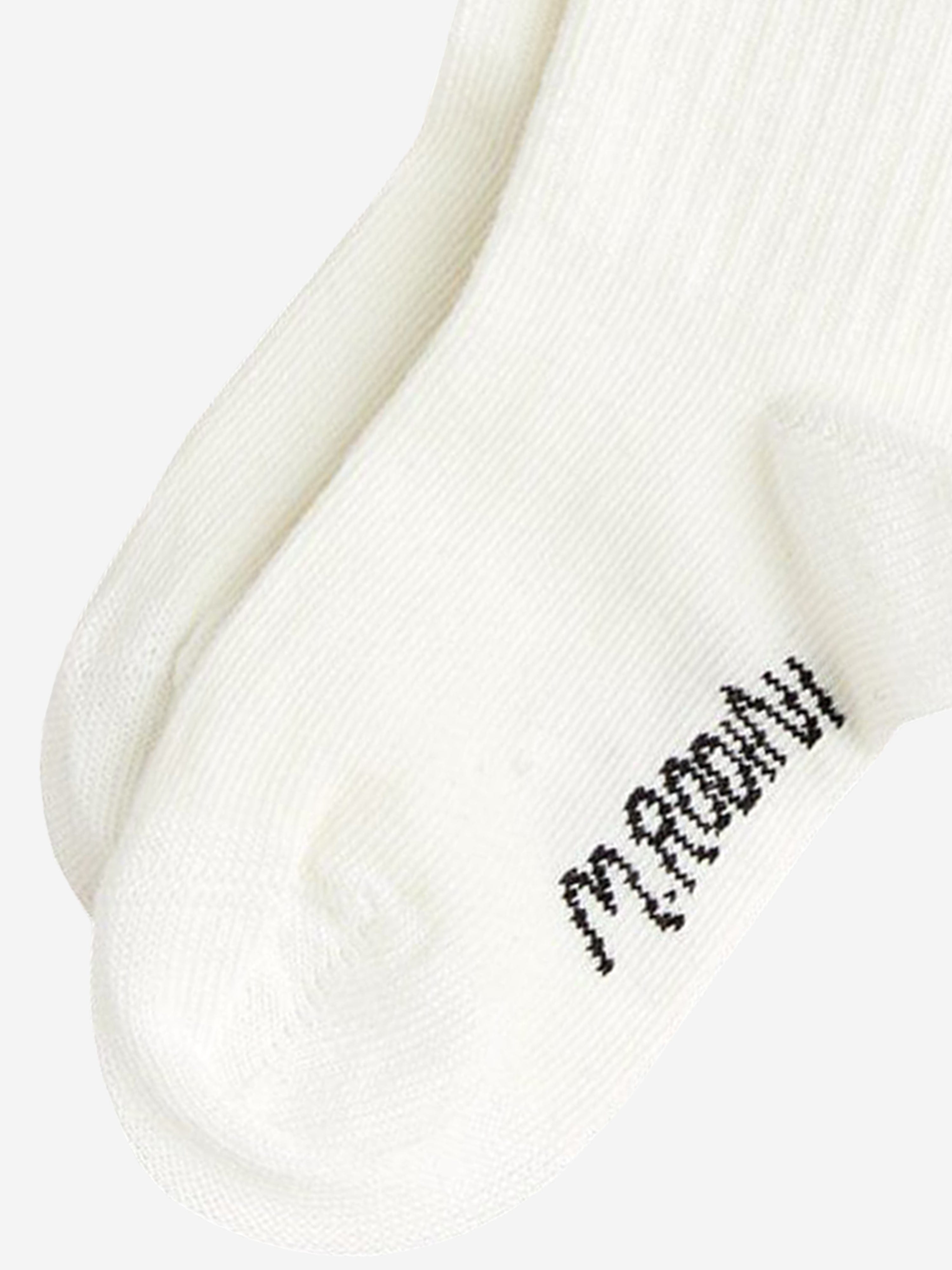 Girls Note Frill Socks in White