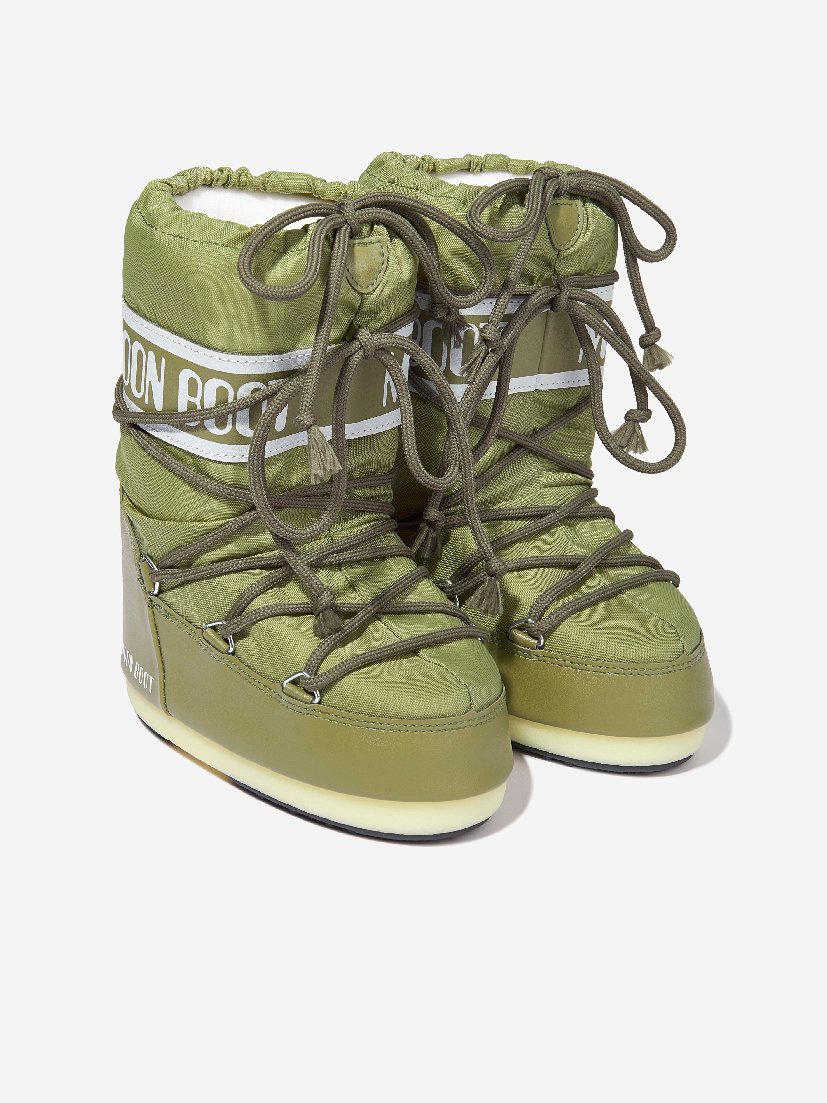 Kids Icon Nylon Snow Boots in Green