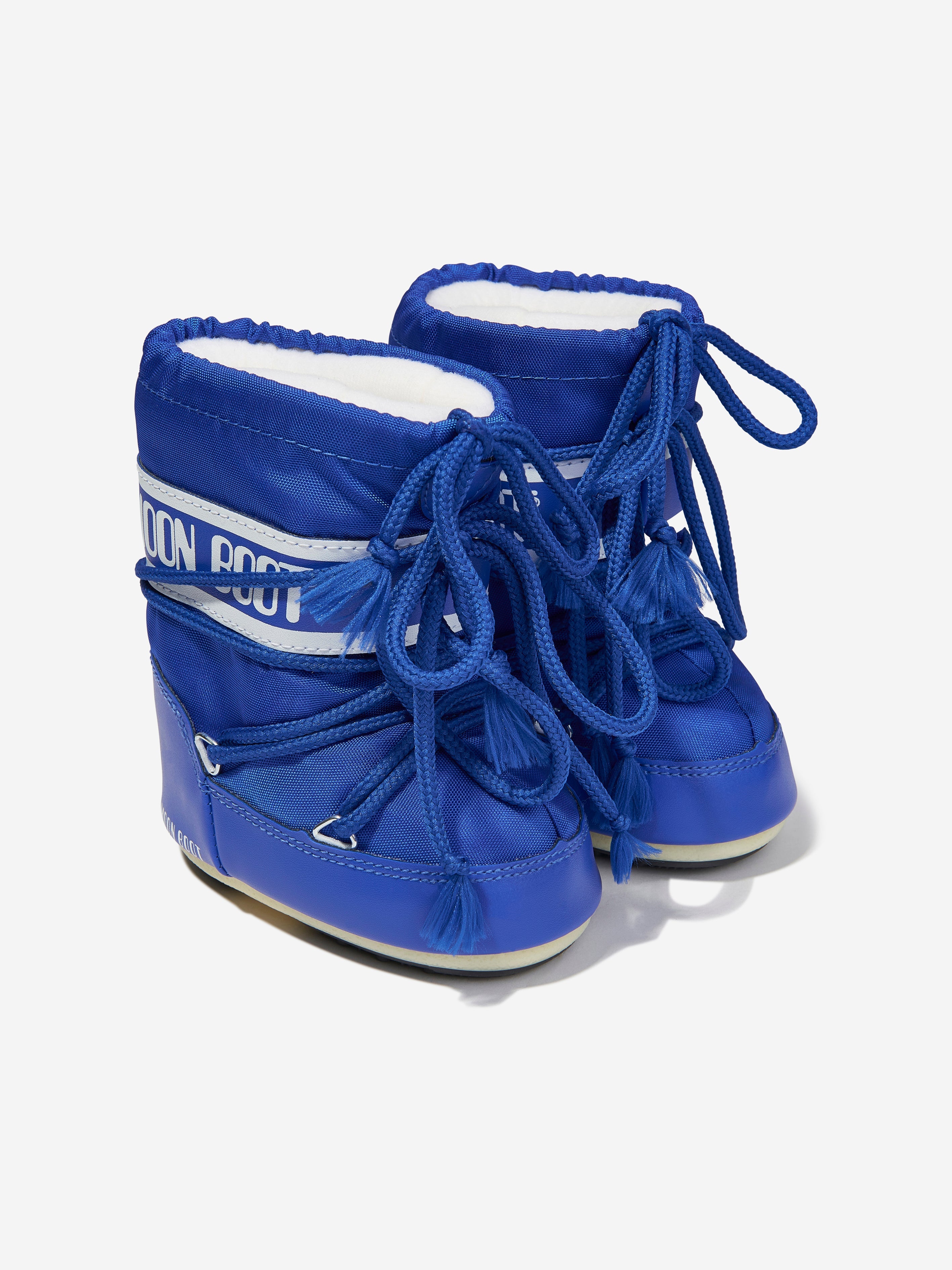Baby Icon Mini Nylon Snow Boots in Blue