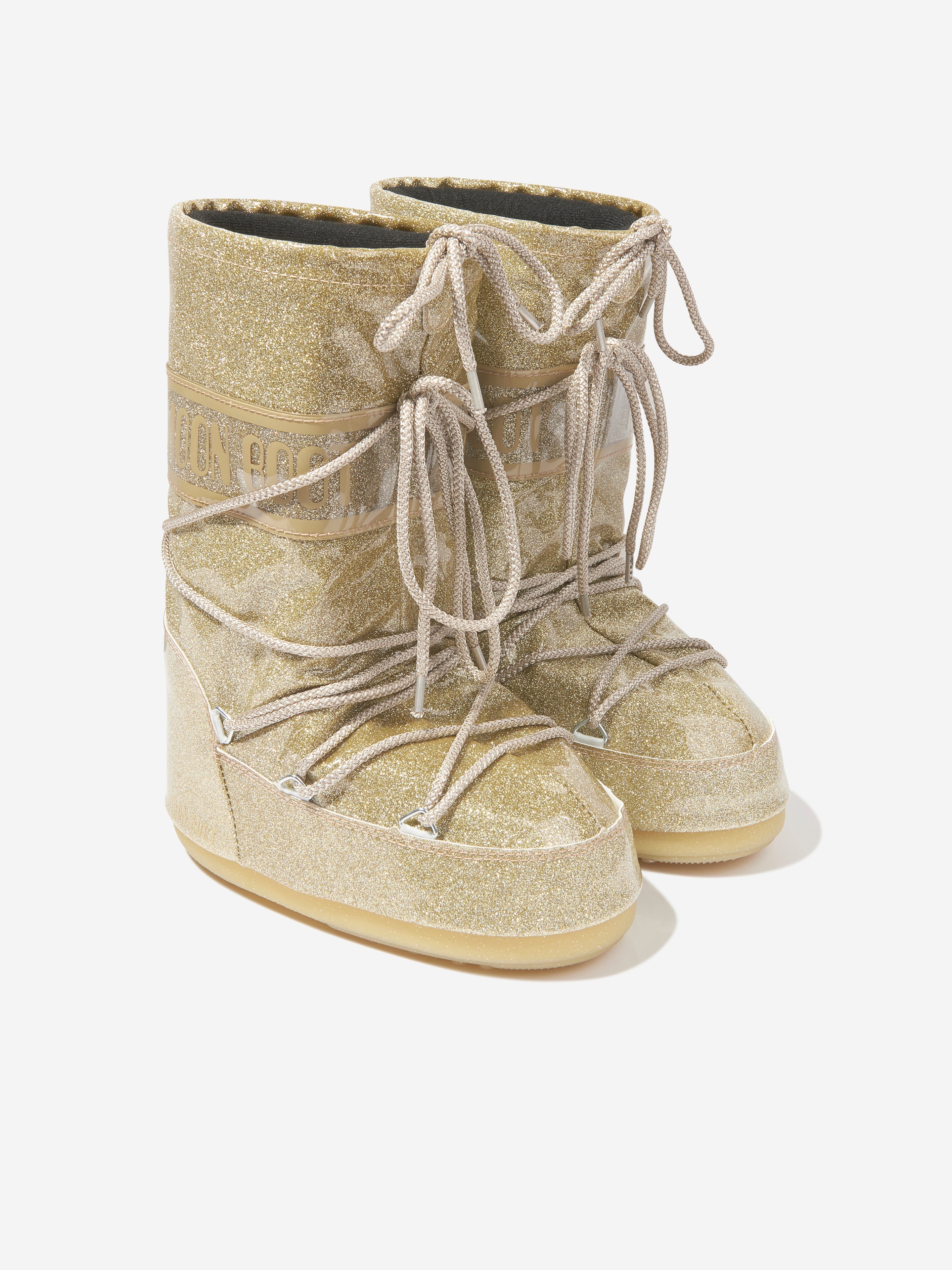 Kids Icon Glitter Snow Boots in Gold