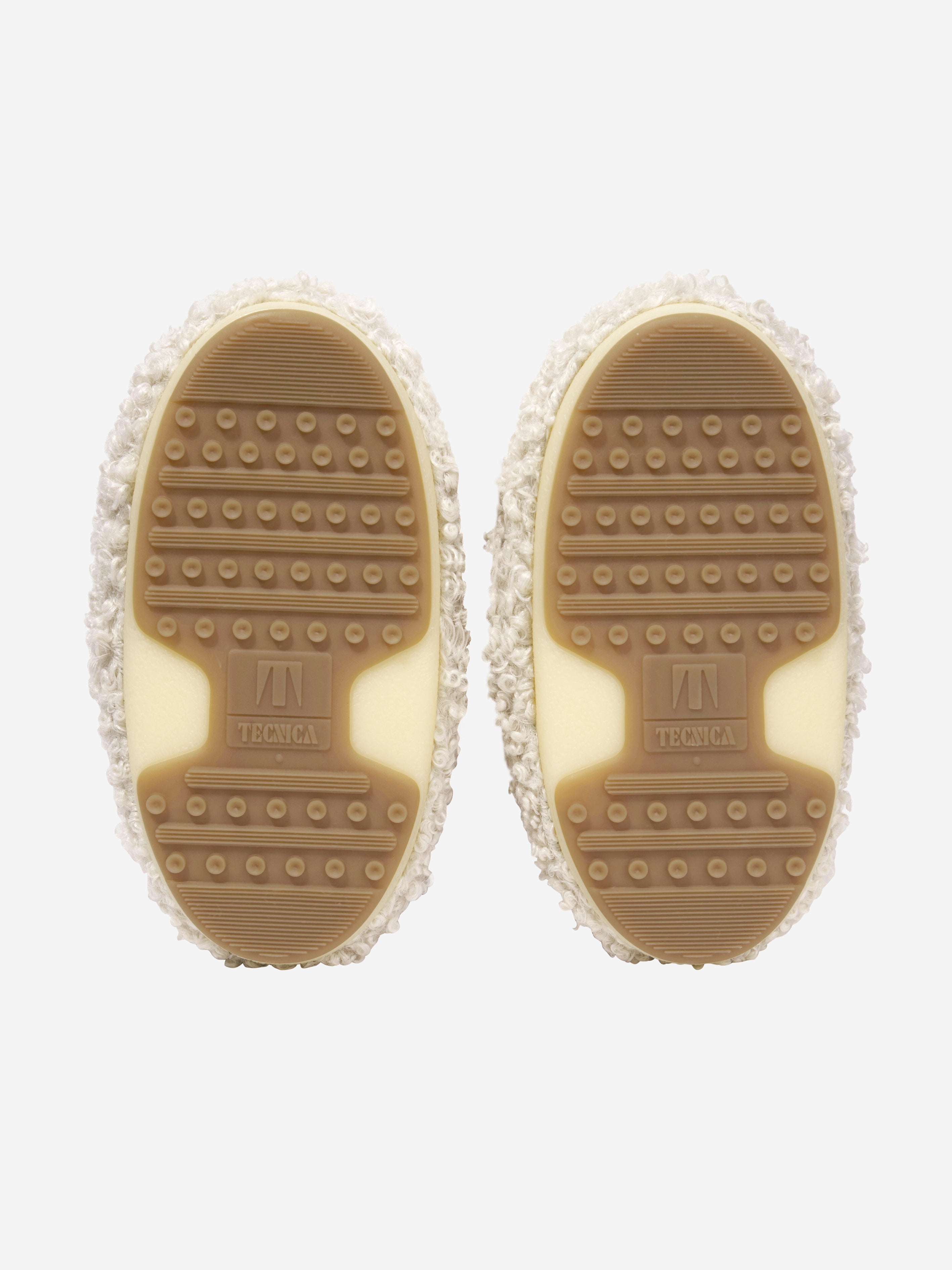 Kids Icon Low Faux Curly Boots in Ivory