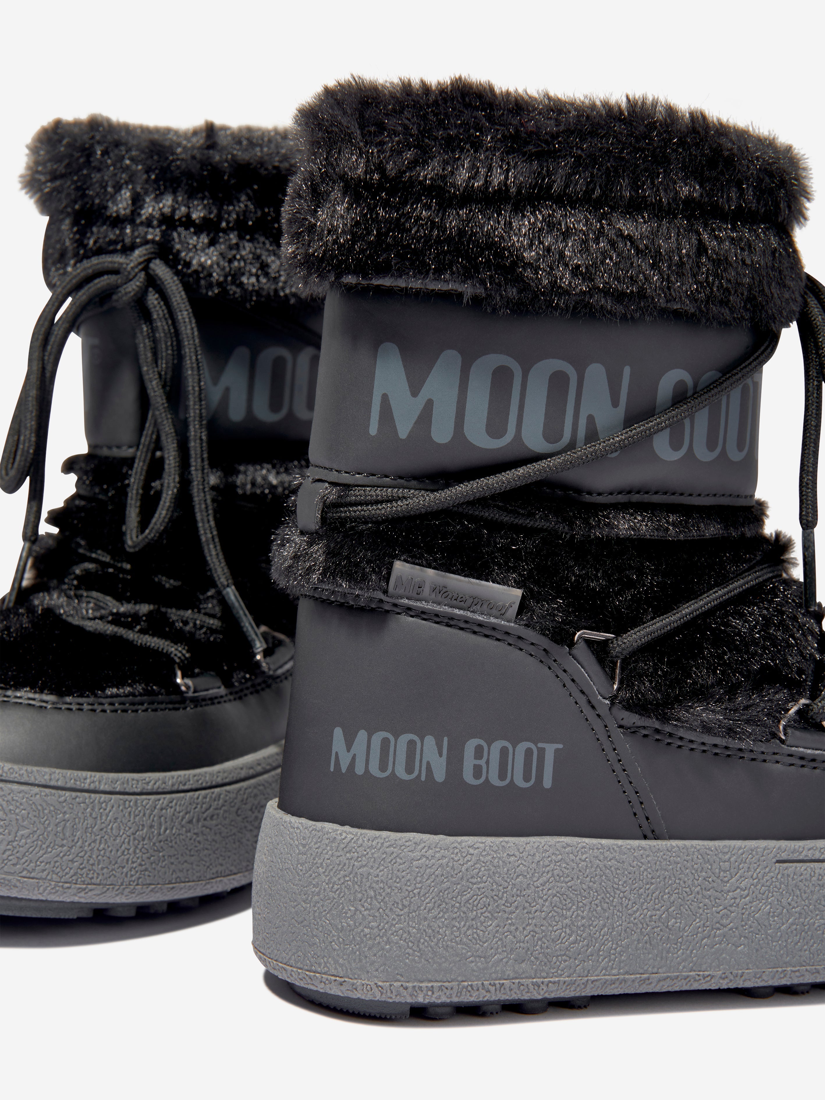 Girls JTrack Faux Fur Snow Boots in Black