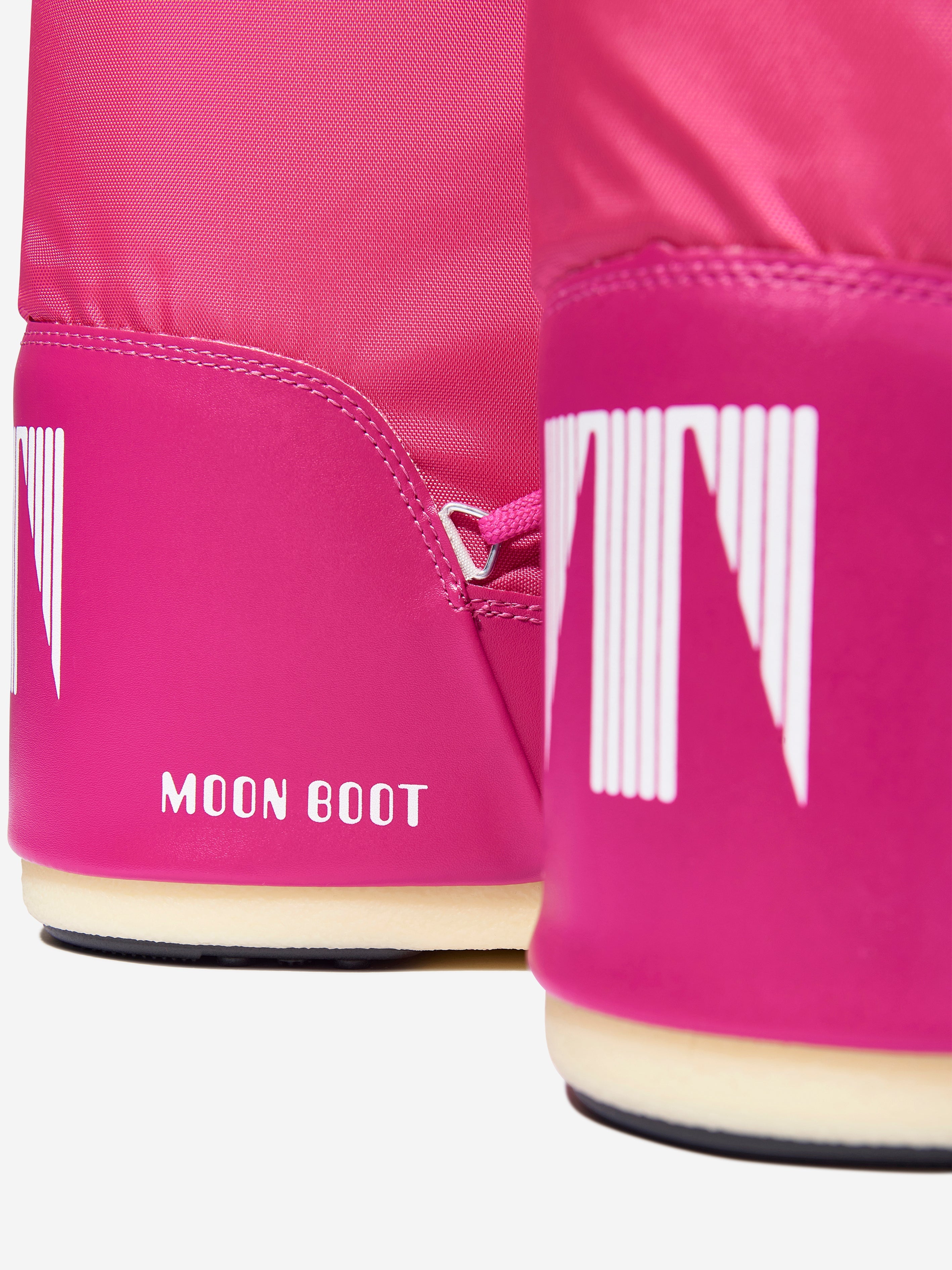 Girls Icon Nylon Snow Boots in Pink