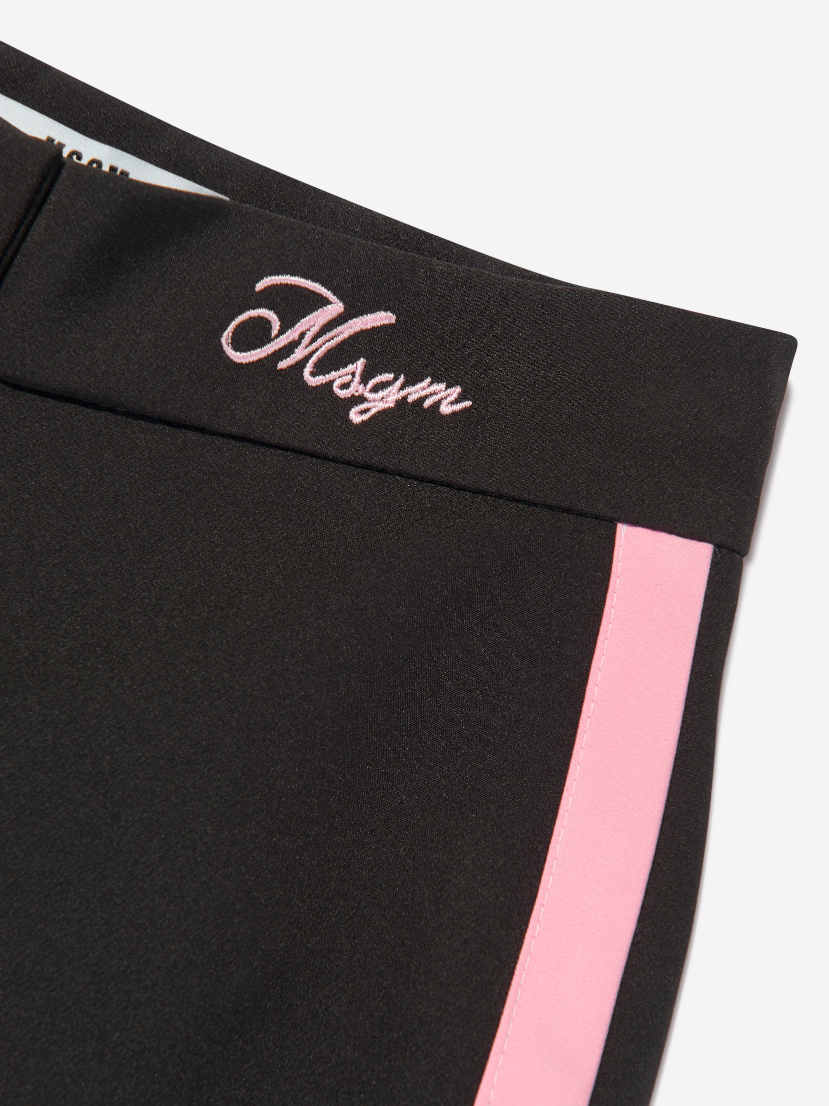 MSGM Girls Technical Pants in Black