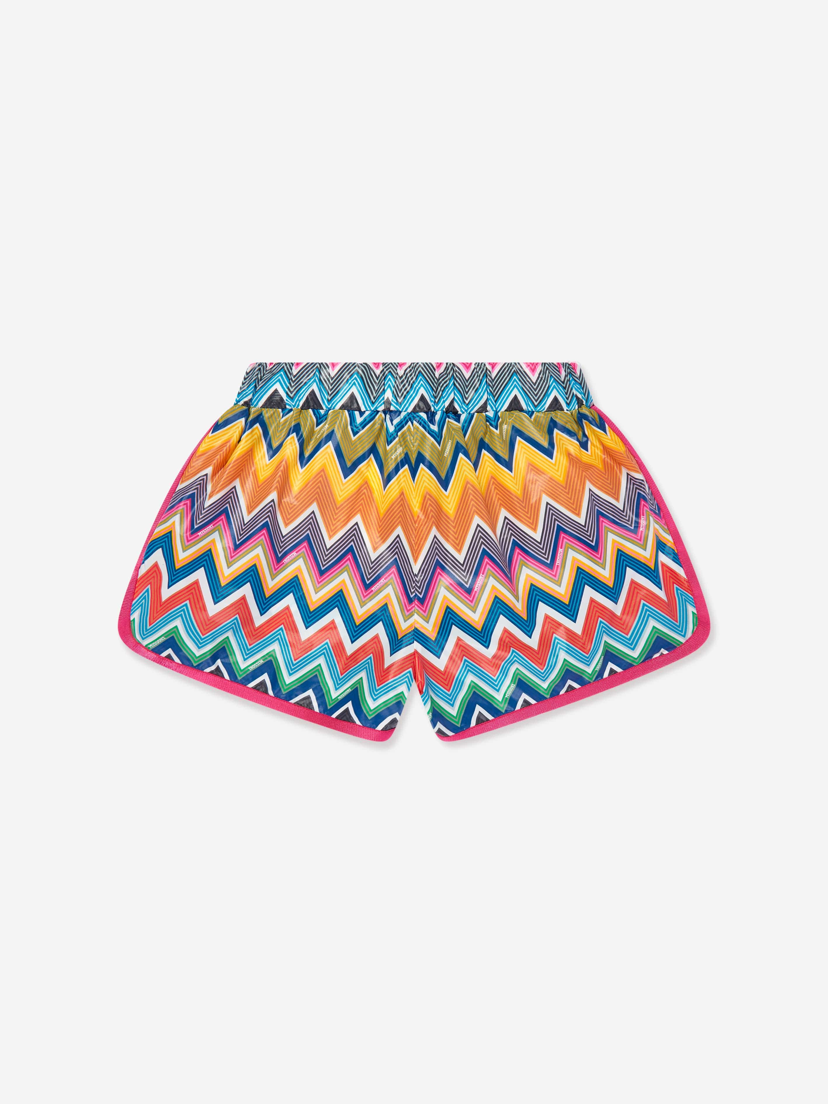 Girls Zigzag Shorts in Multicolour