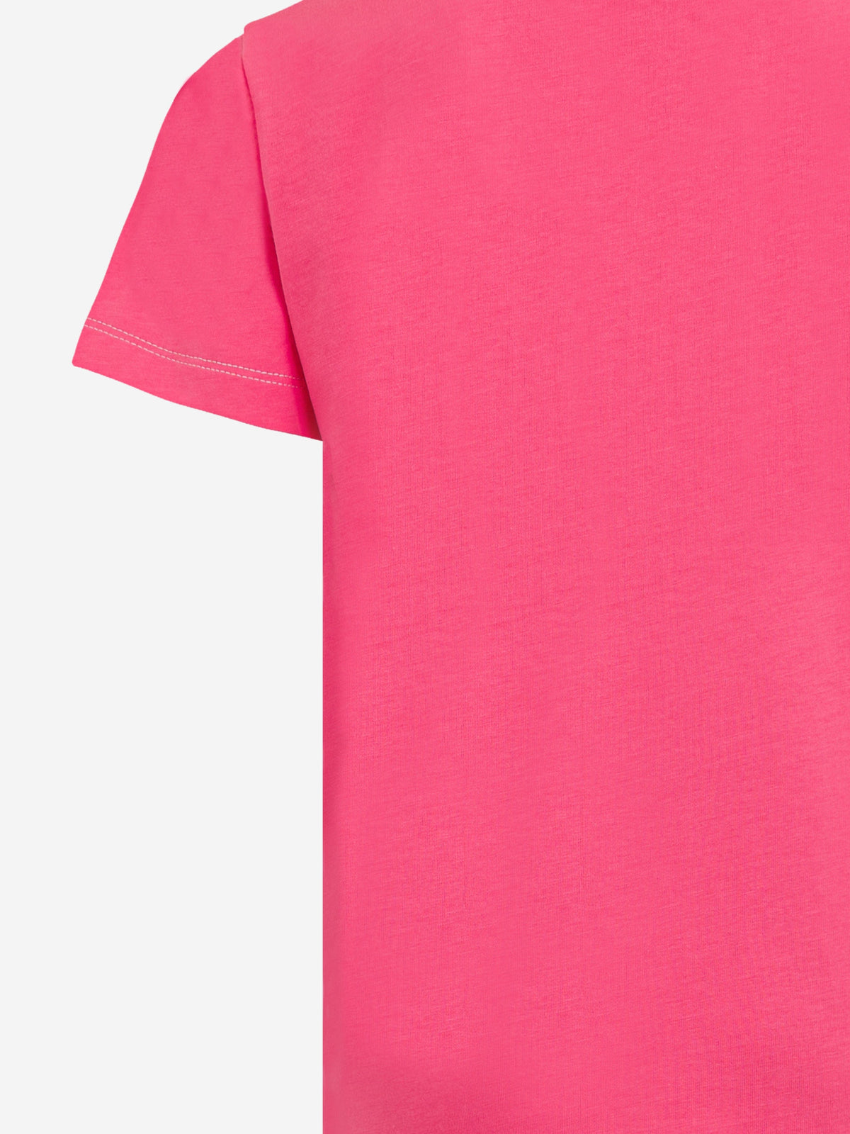 T-shirt logo fille rose