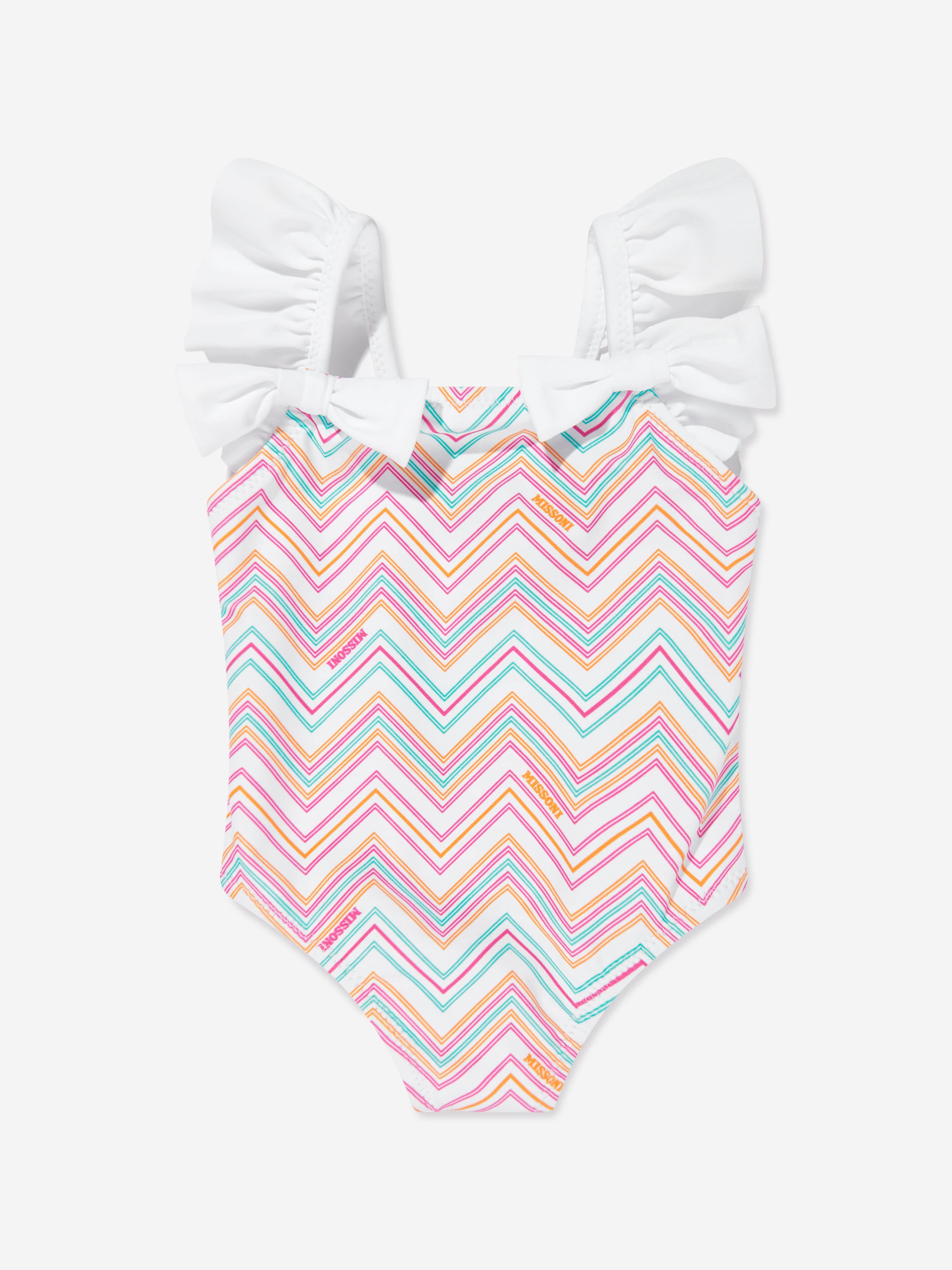 Baby Girls Zigzag Swimsuit in Multicolour