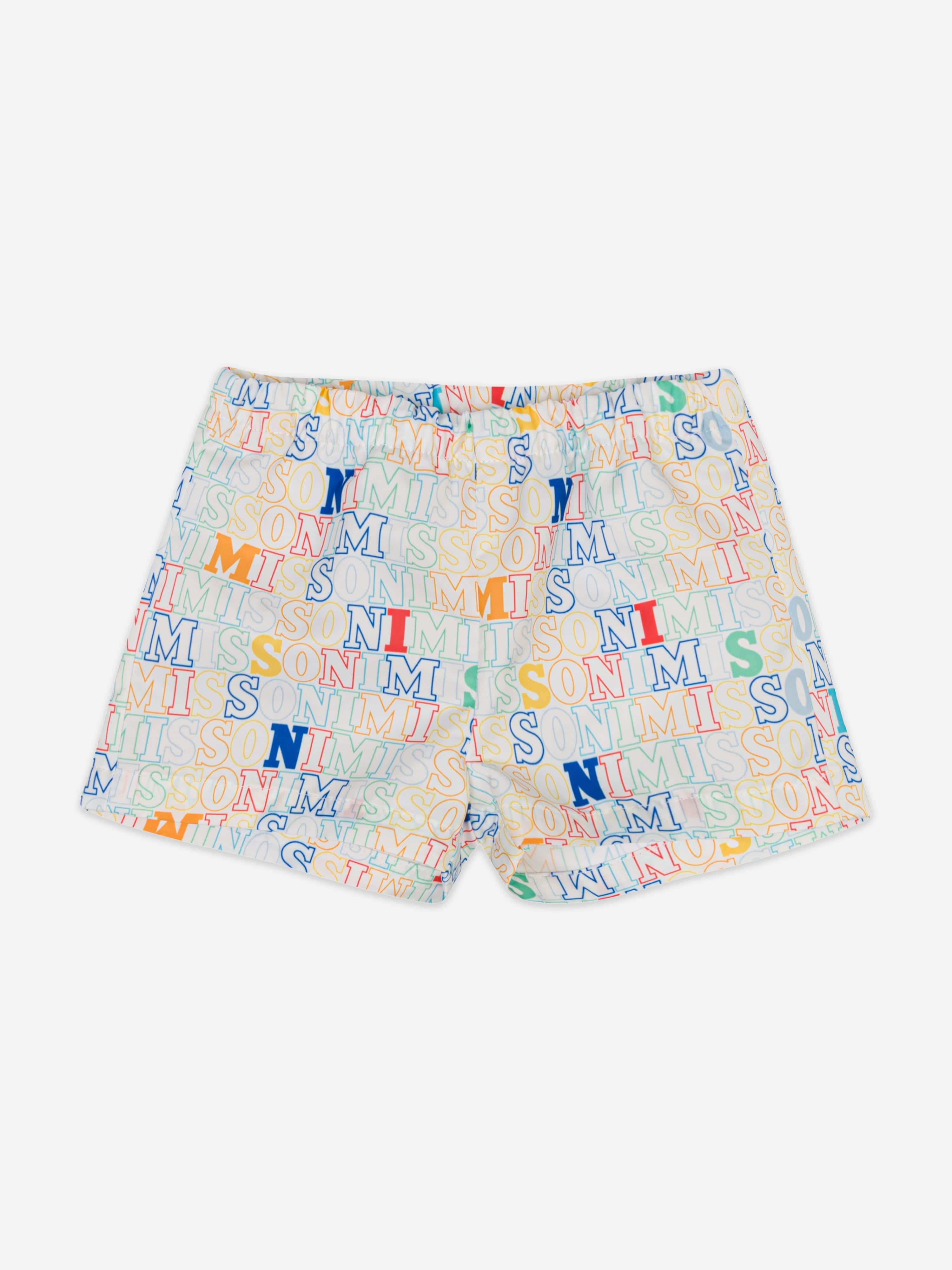 Baby Boys Logo Swim Shorts in Multicolour