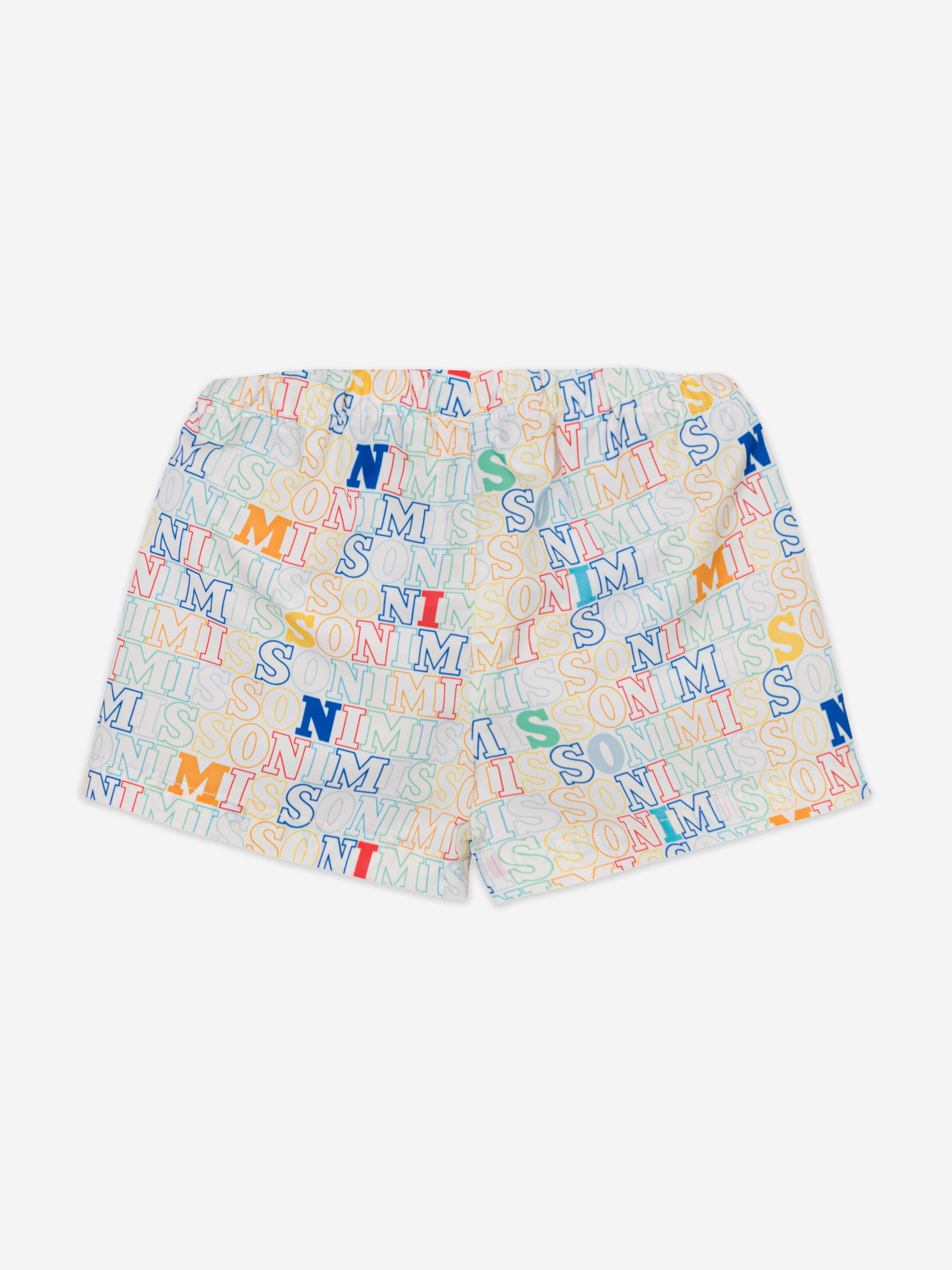 Baby Boys Logo Swim Shorts in Multicolour