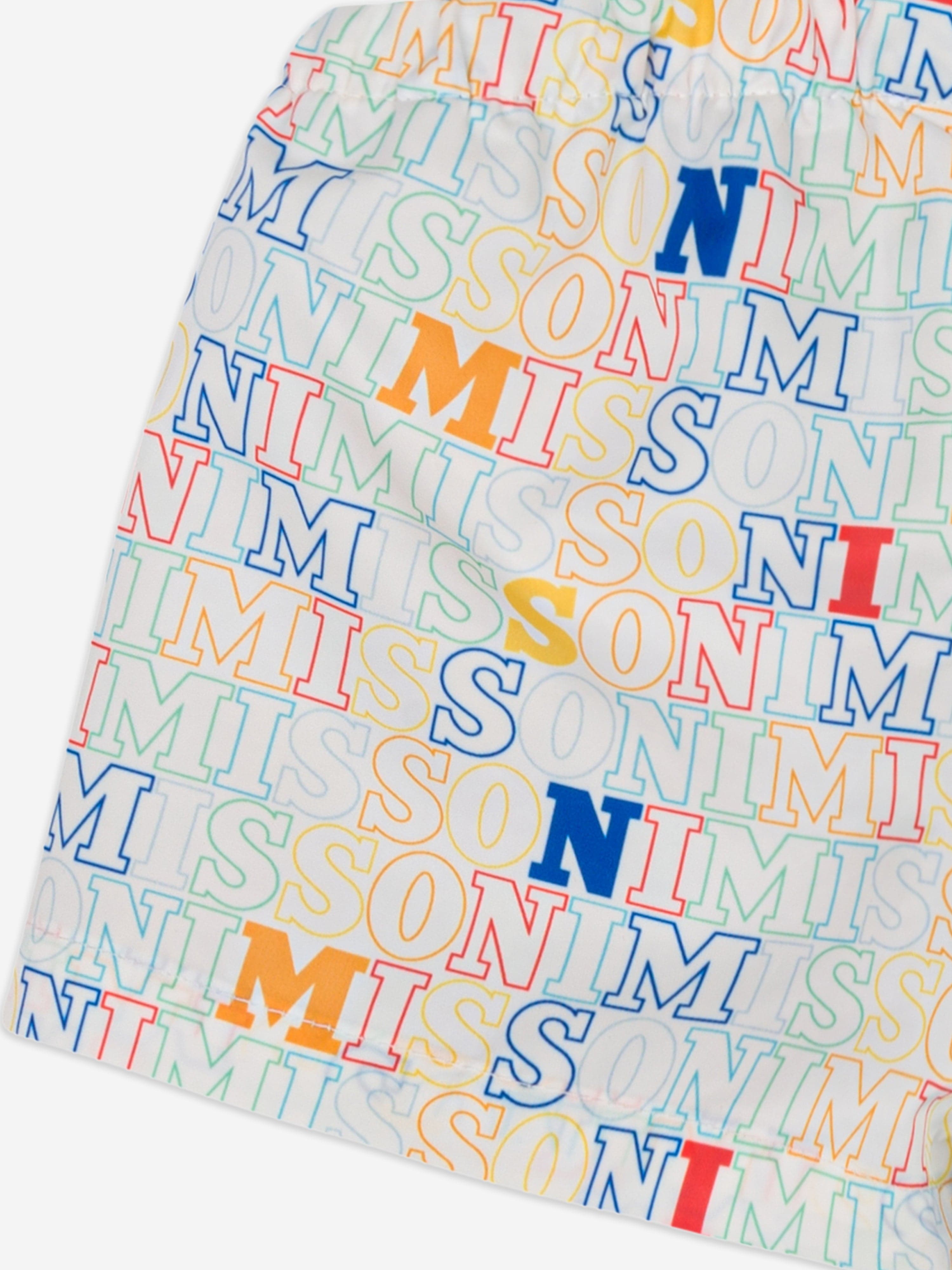 Short de bain logo multicolore pour bébés garçons