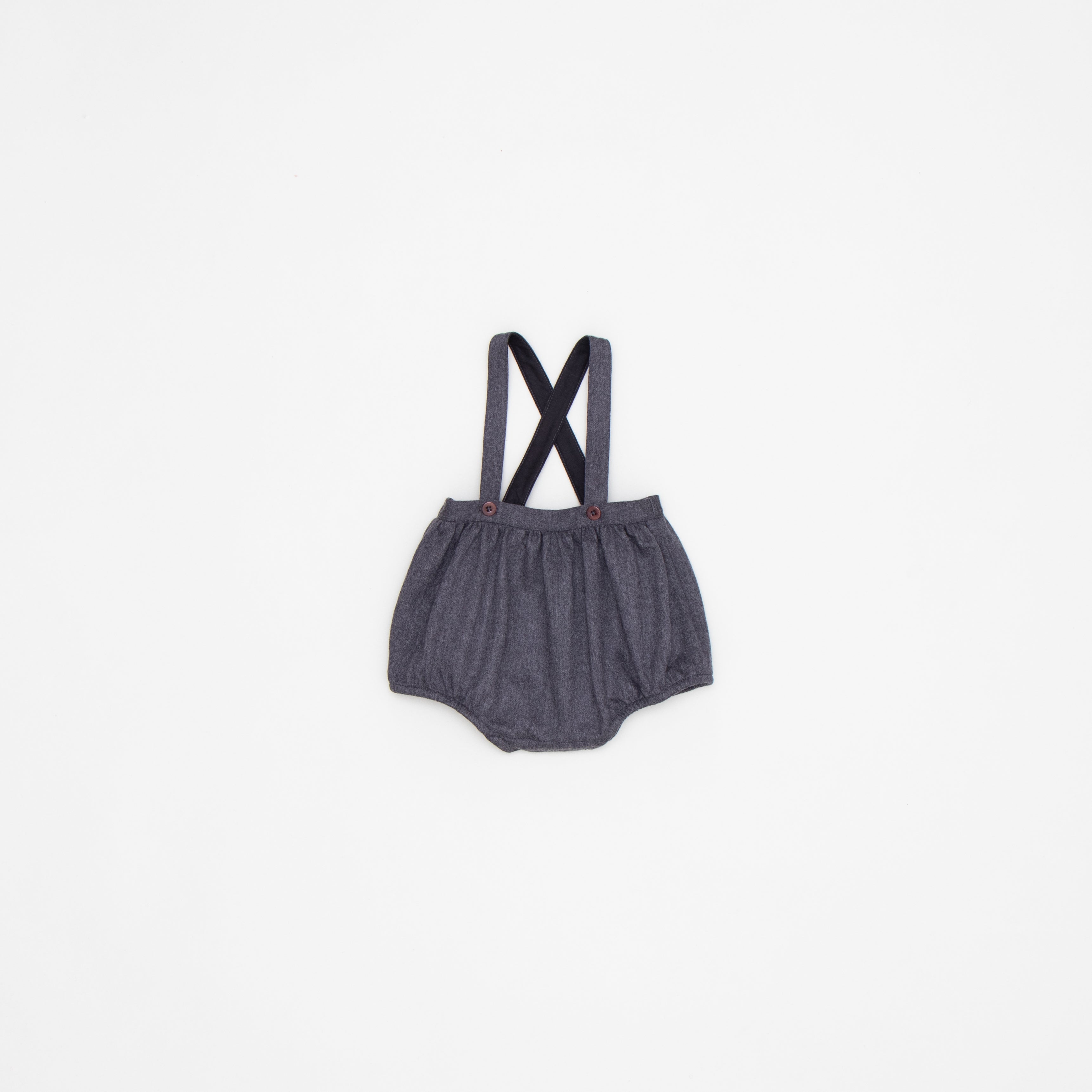 Baby Boys & Girls Charcoal Strap Shorts