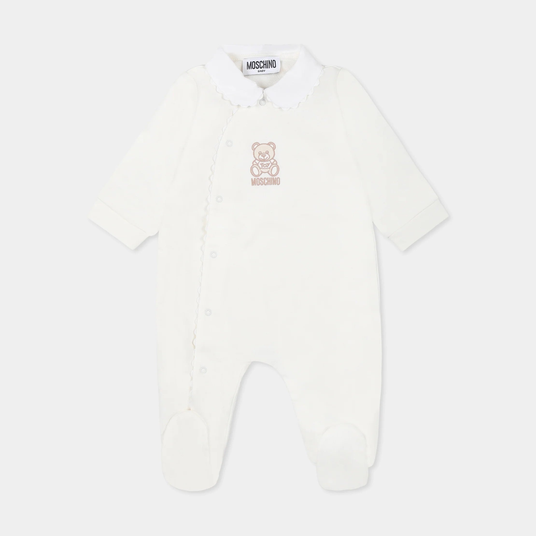 Baby Boys & Girls Ivory Cotton Bodysuit