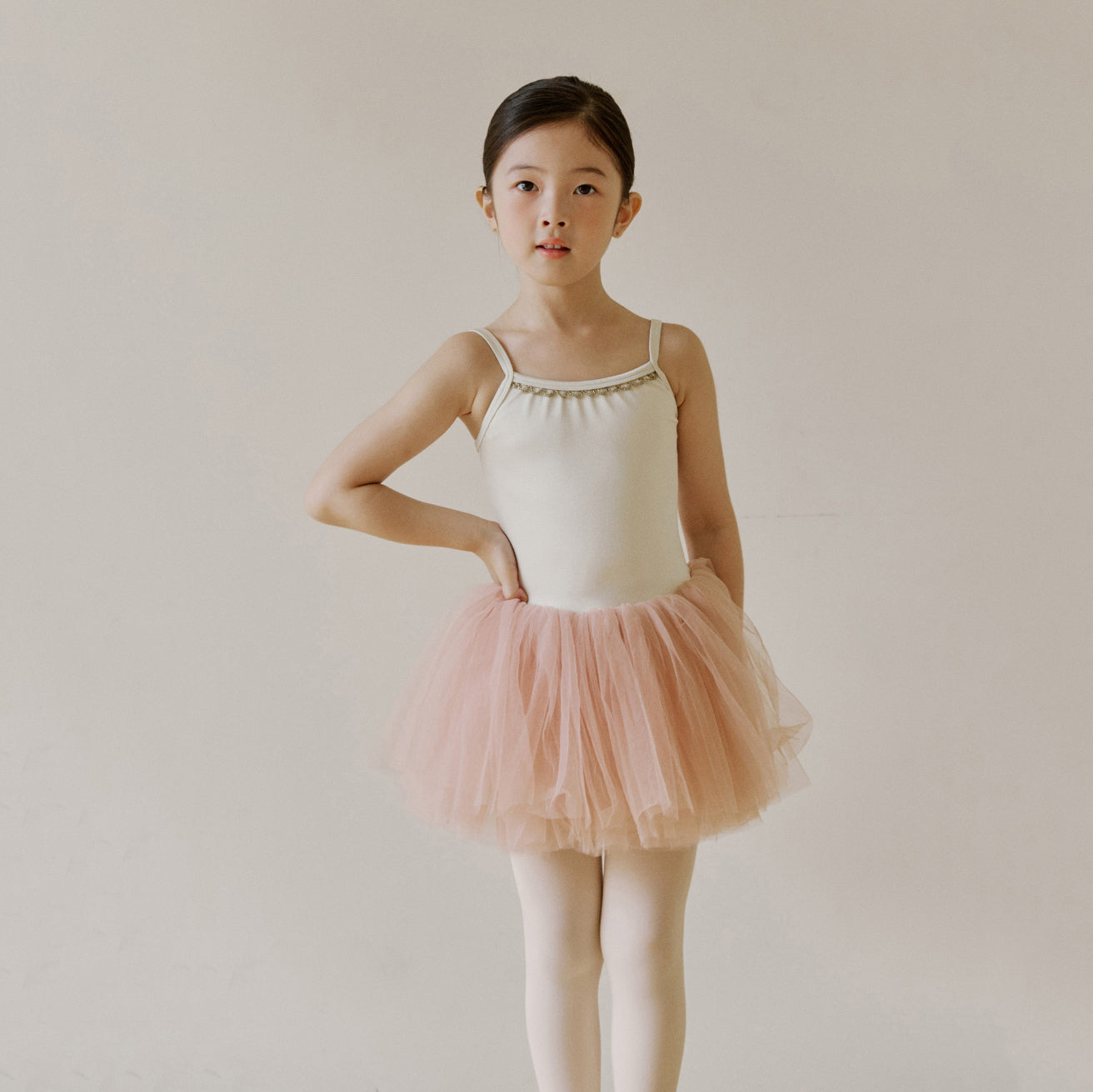 Girls Cream Ballet Tutu Skirt