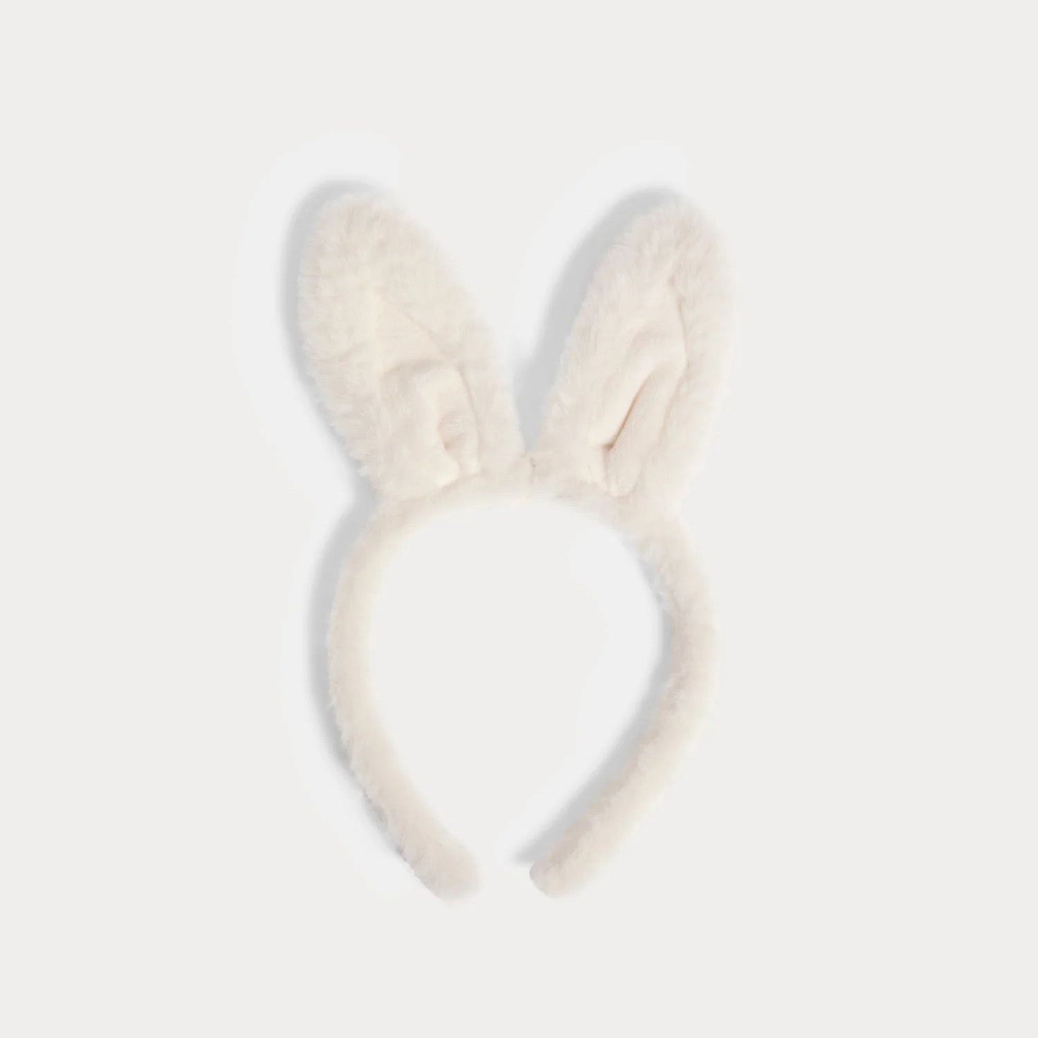 Girls White Bunny Ears Headband