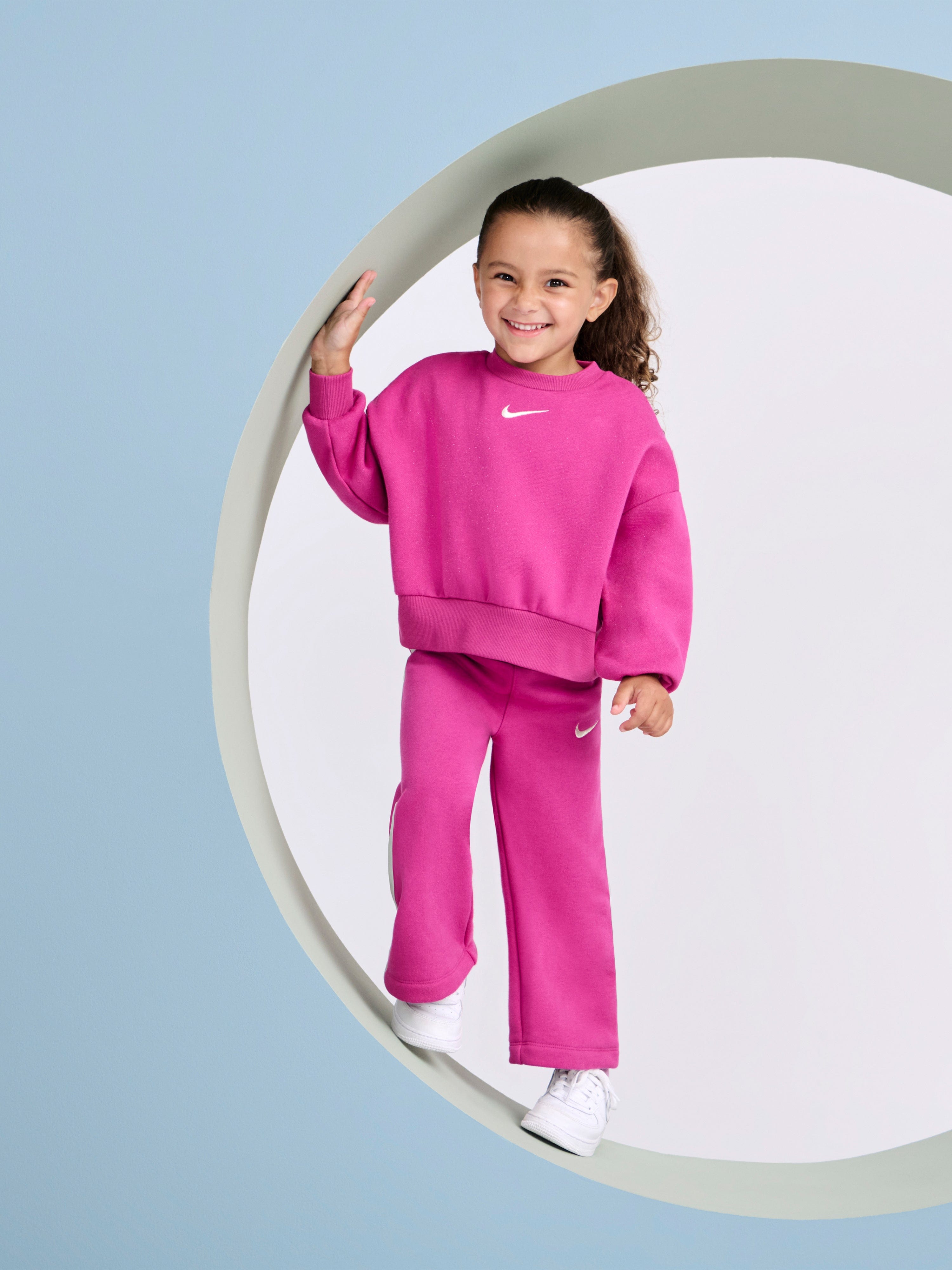 Girls Shine Logo Tracksuit in Purple