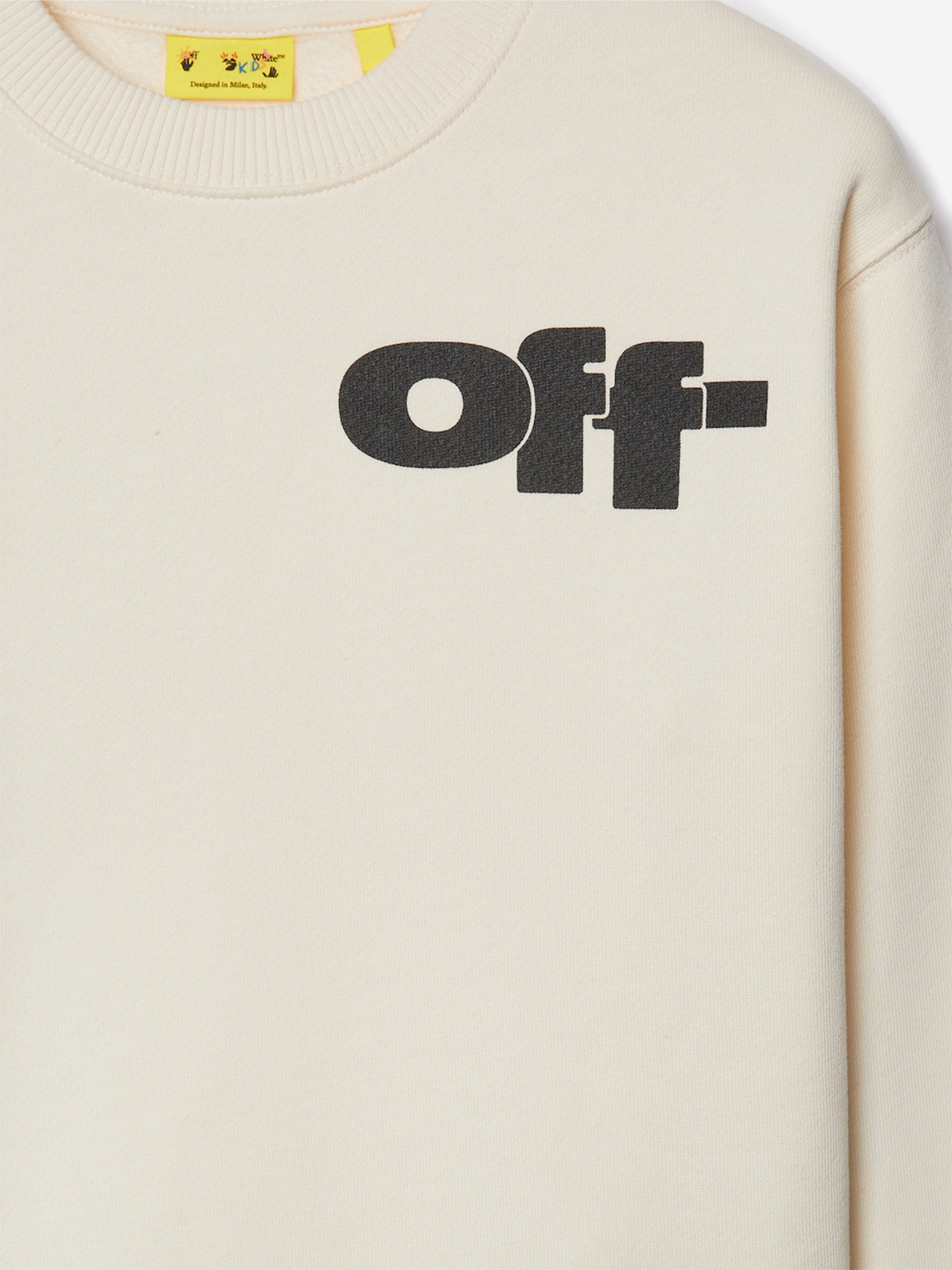 Kids Type Graphic Sweatshirt in White