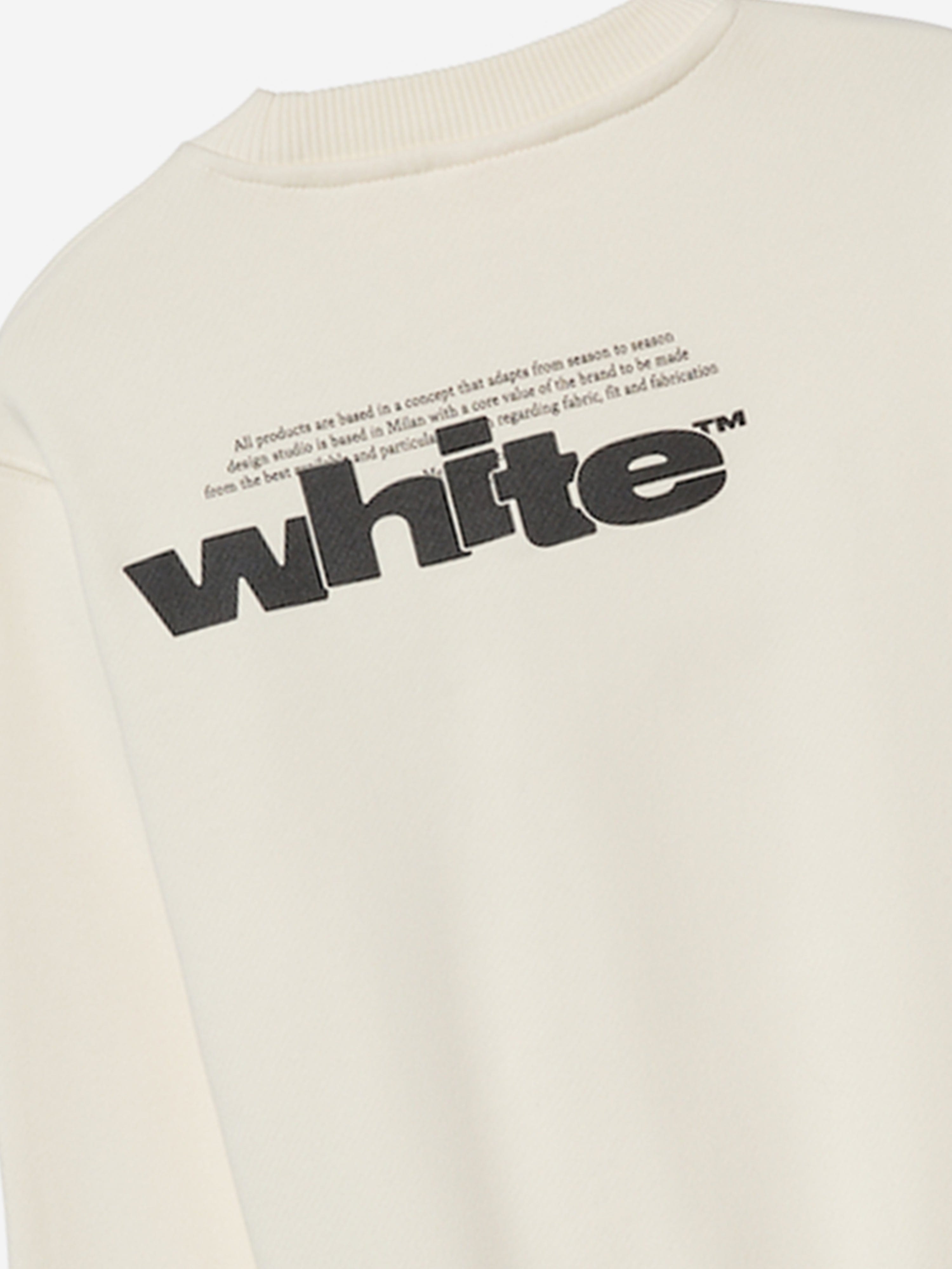 Kids Type Graphic Sweatshirt in White