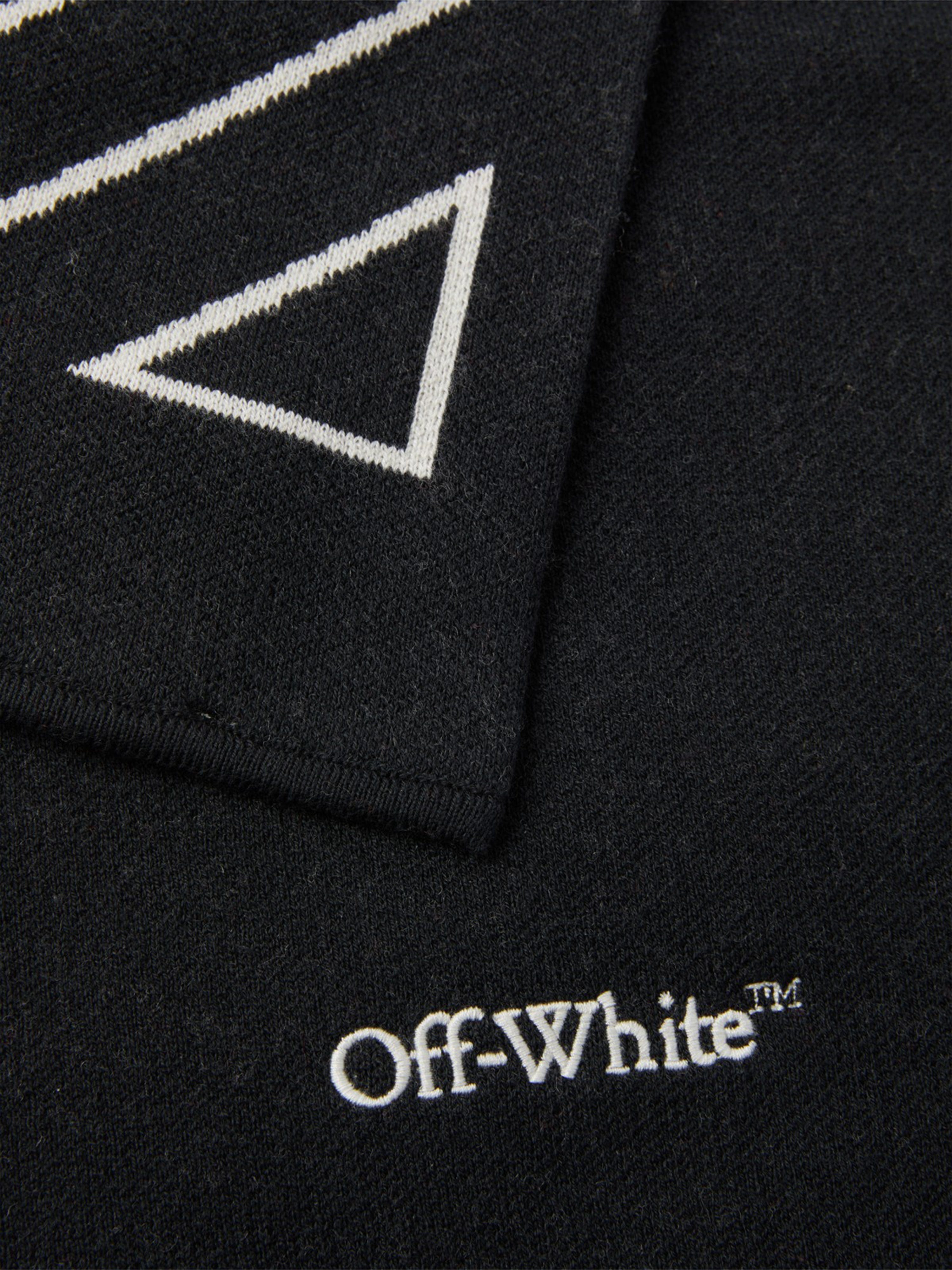 Off-White Kids Bookish Diagonal Scarf in Black