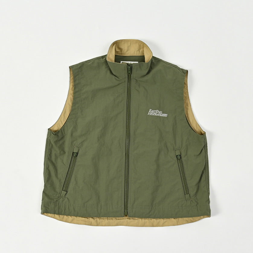 Boys & Girls Olive Embroidered Logo Gilet