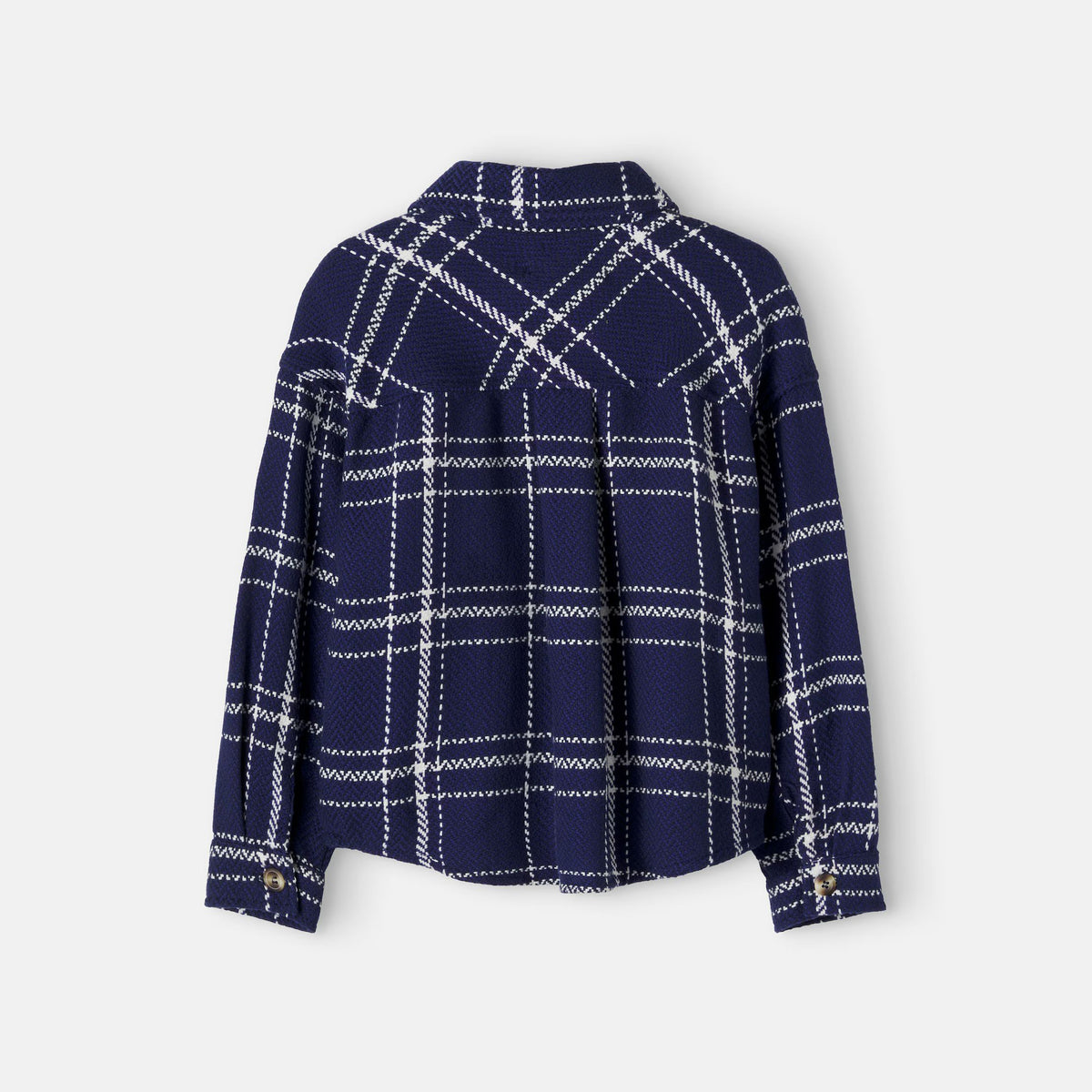 Boys & Girls Blue Check Cotton Shirt