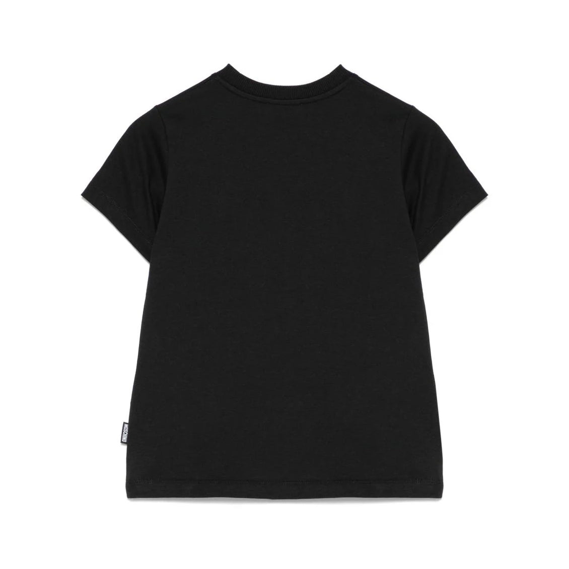 Boys & Girls Black Logo Cotton T-Shirt