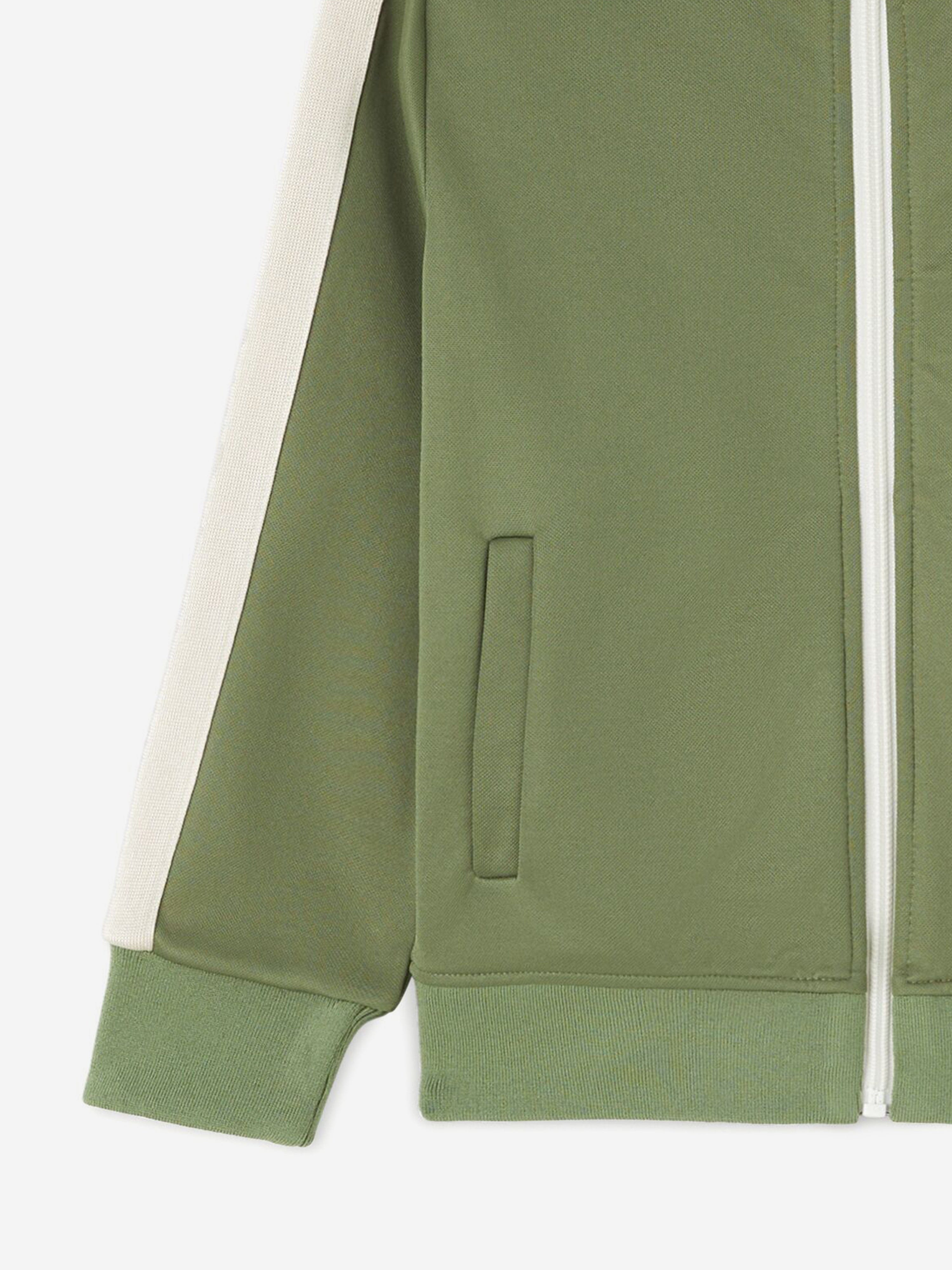 Palm Angels Boys Track Jacket in Green