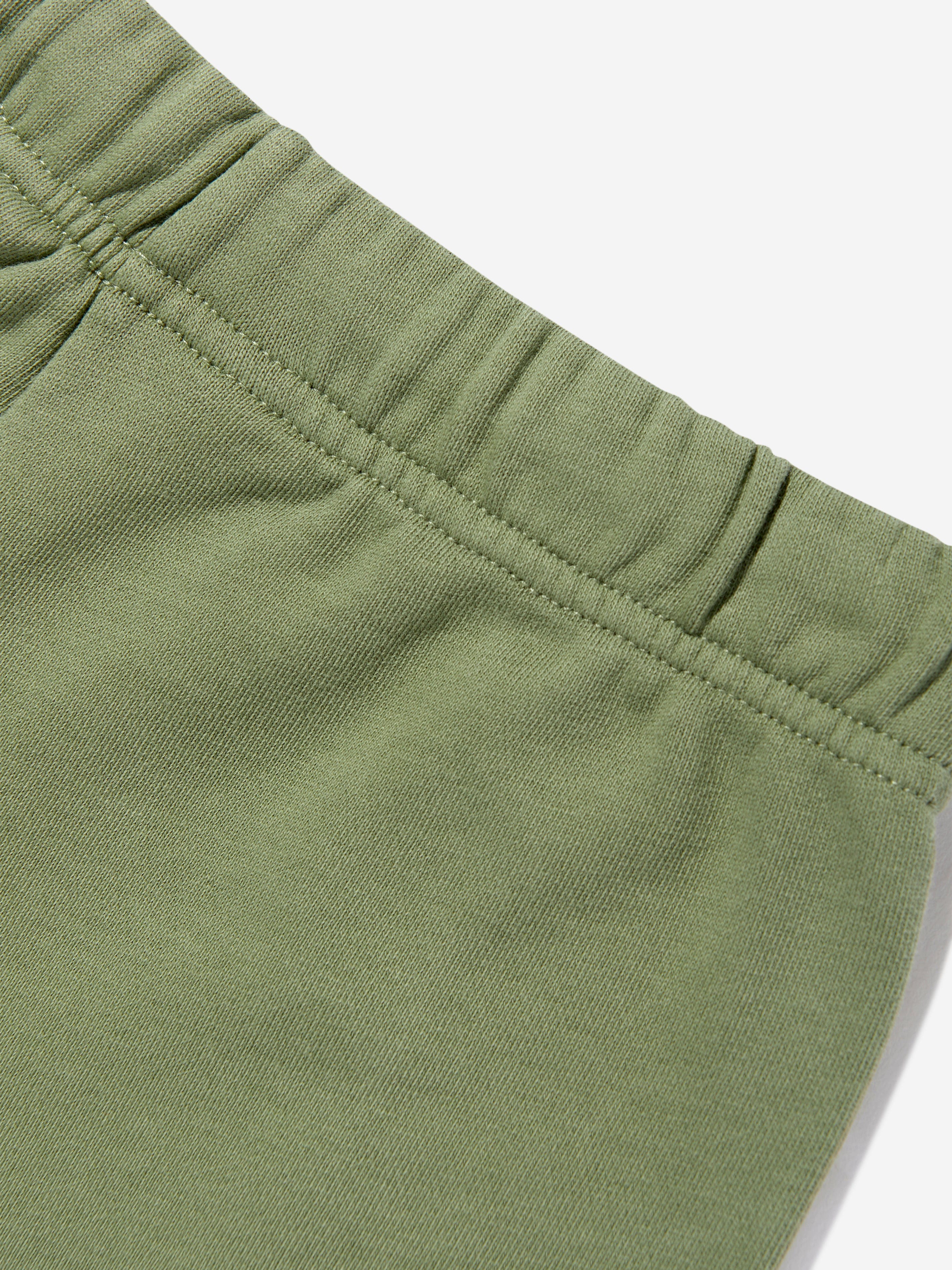 Palm Angels Boys Classic Overlogo Shorts in Green
