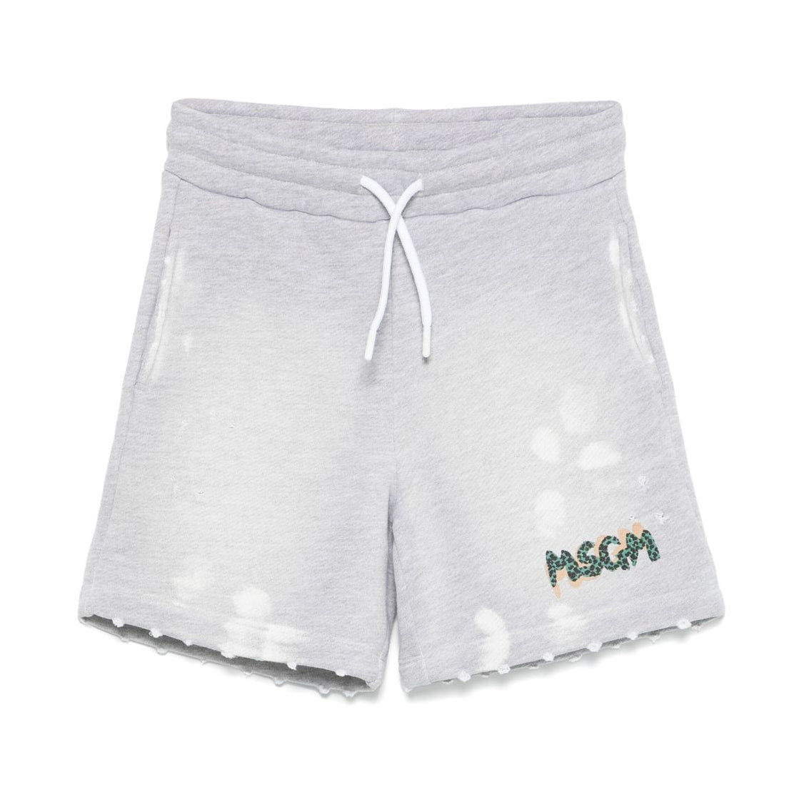 Boys Grey Cotton Shorts