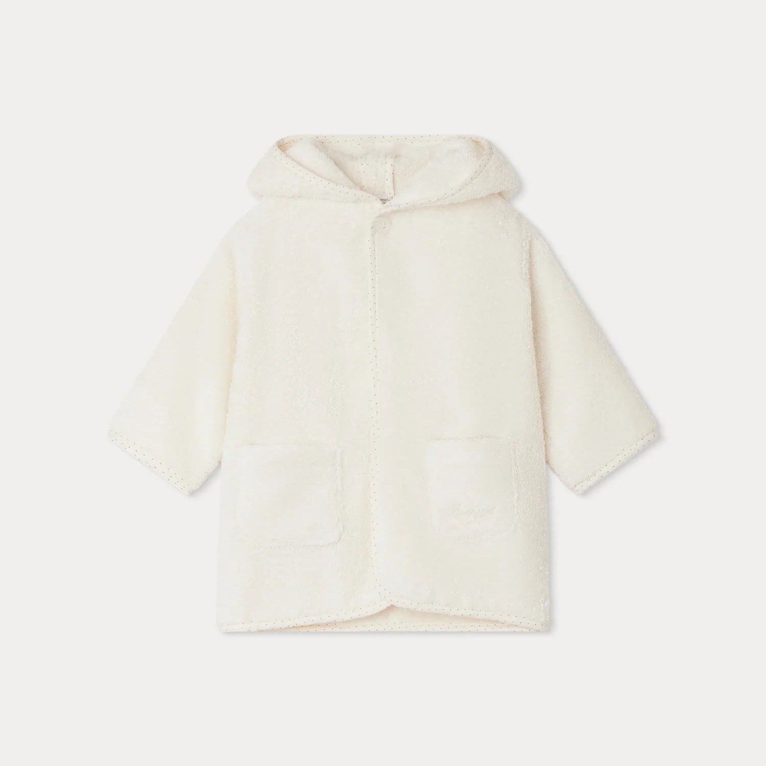 Baby Boys & Girls White Hooded Bathrobe