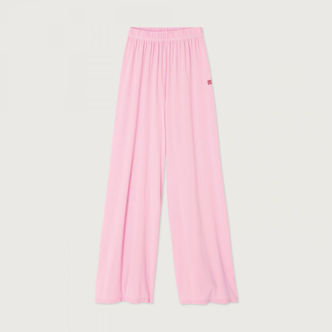 Women Light Pink Cotton Trousers