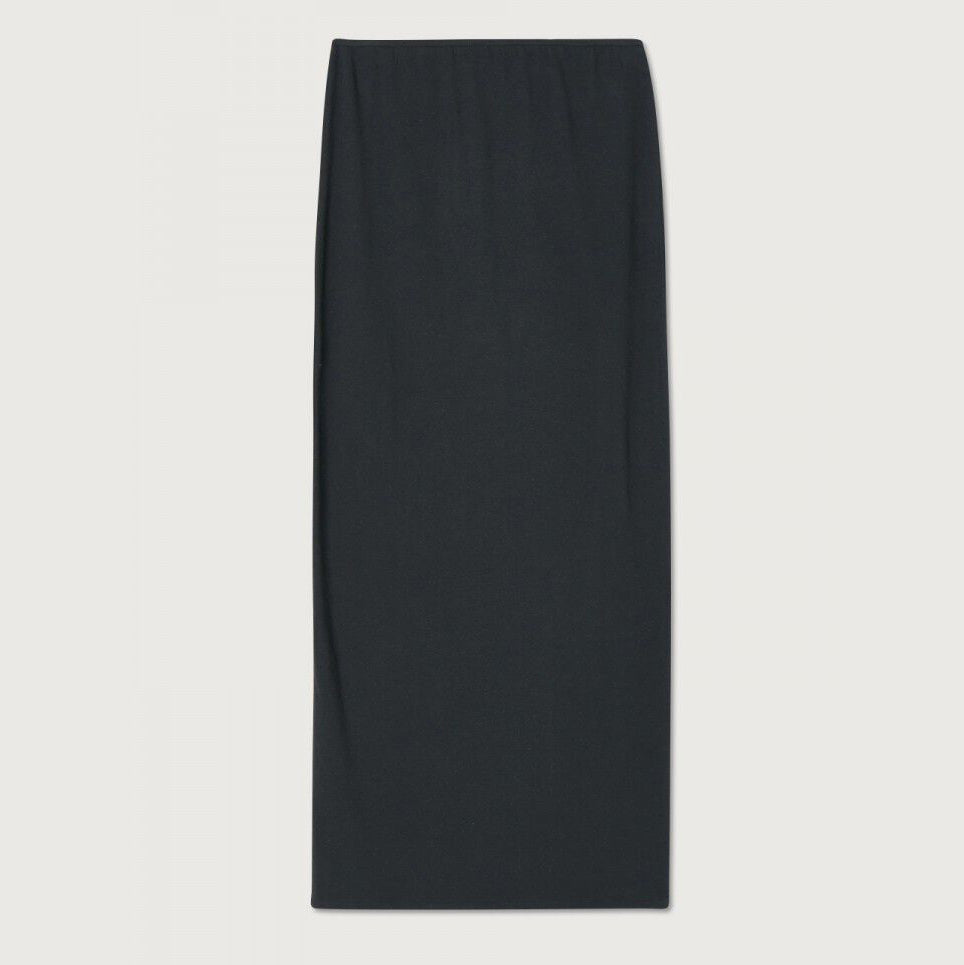 Girls Black Cotton Skirt
