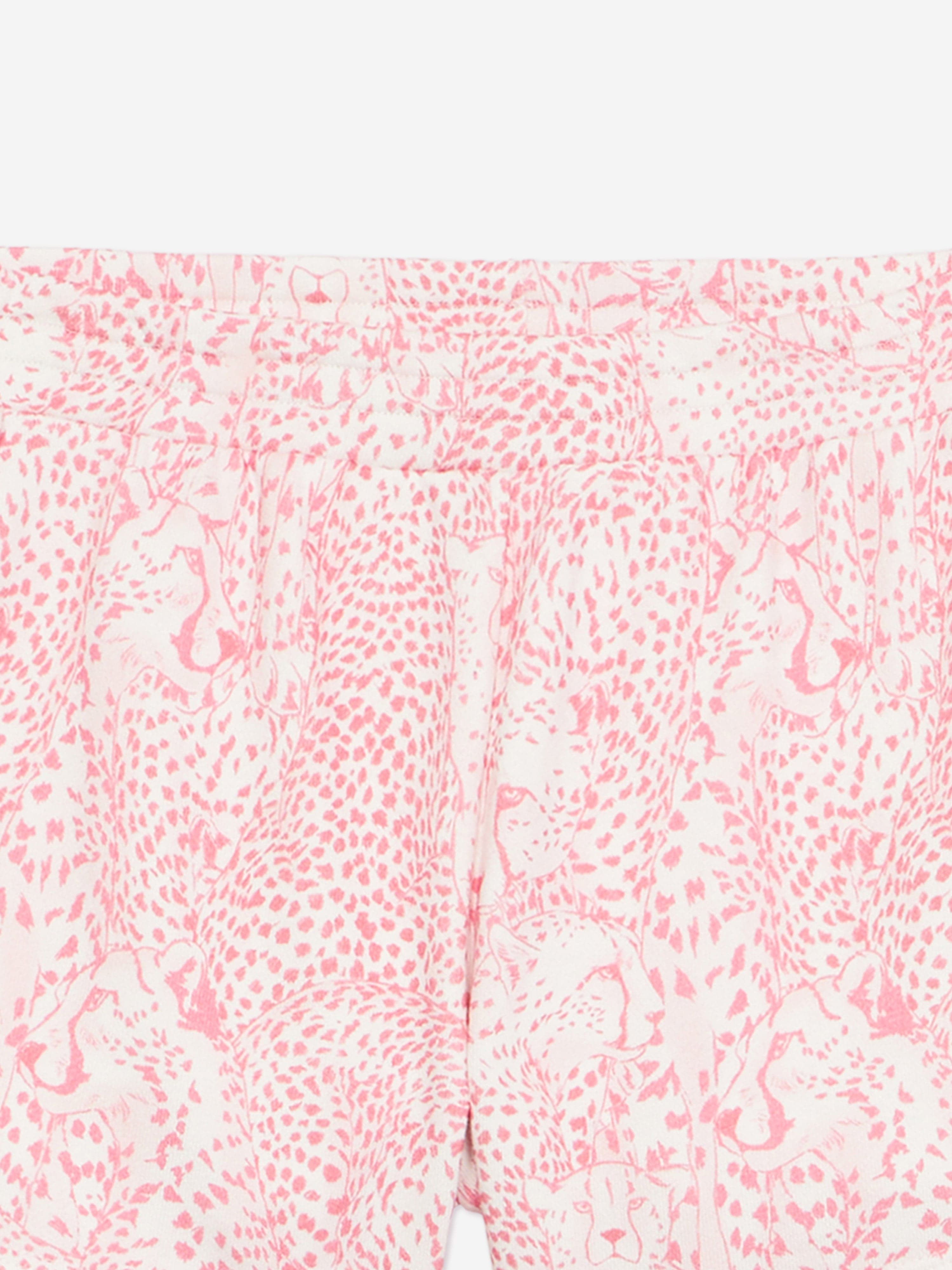 Girls Branded Shorts in Pink