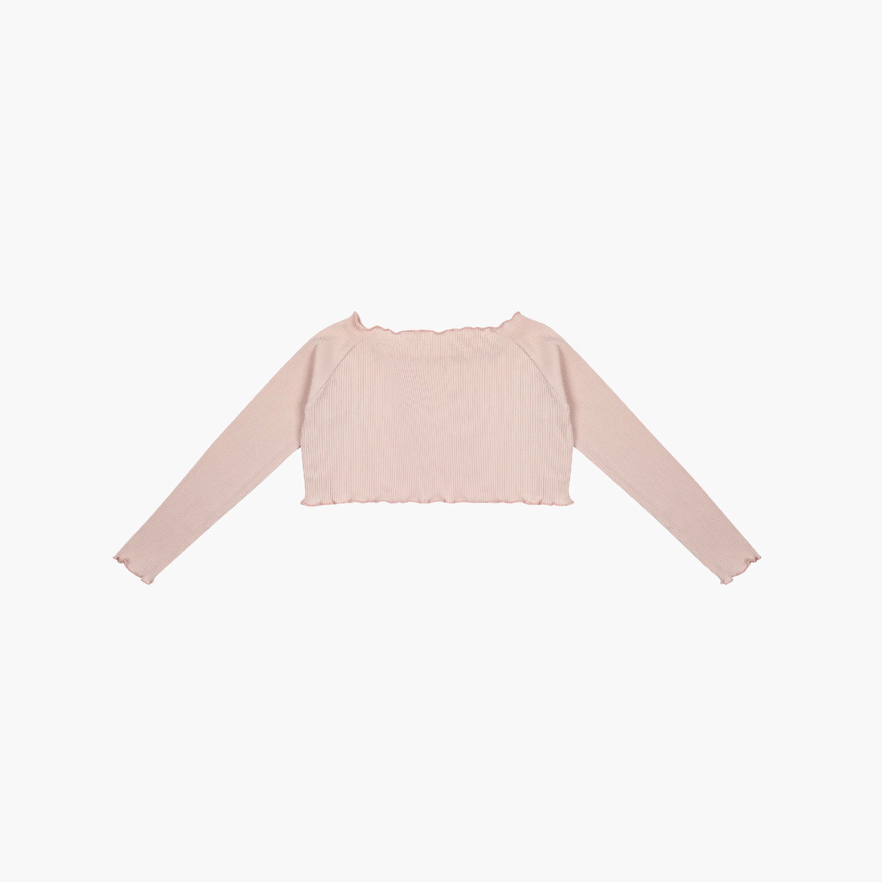Girls Pink Crop Ballet T-Shirt