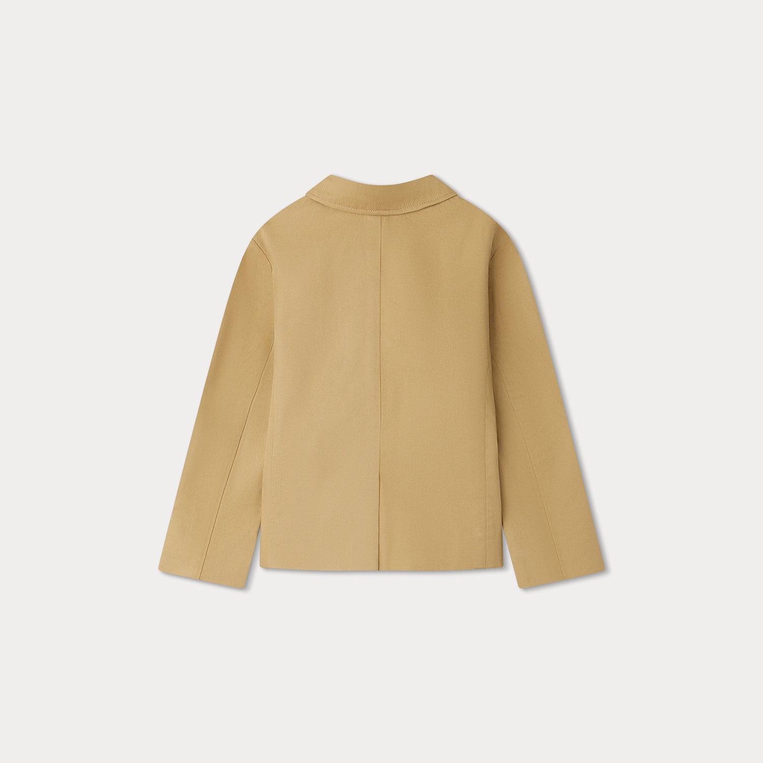 Boys Beige Cotton Coat