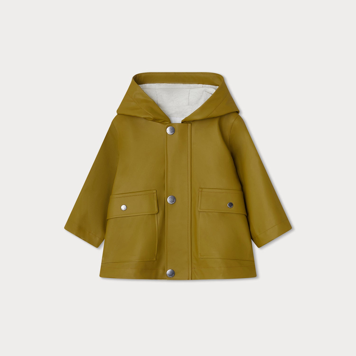 Boys Khaki Green Coat