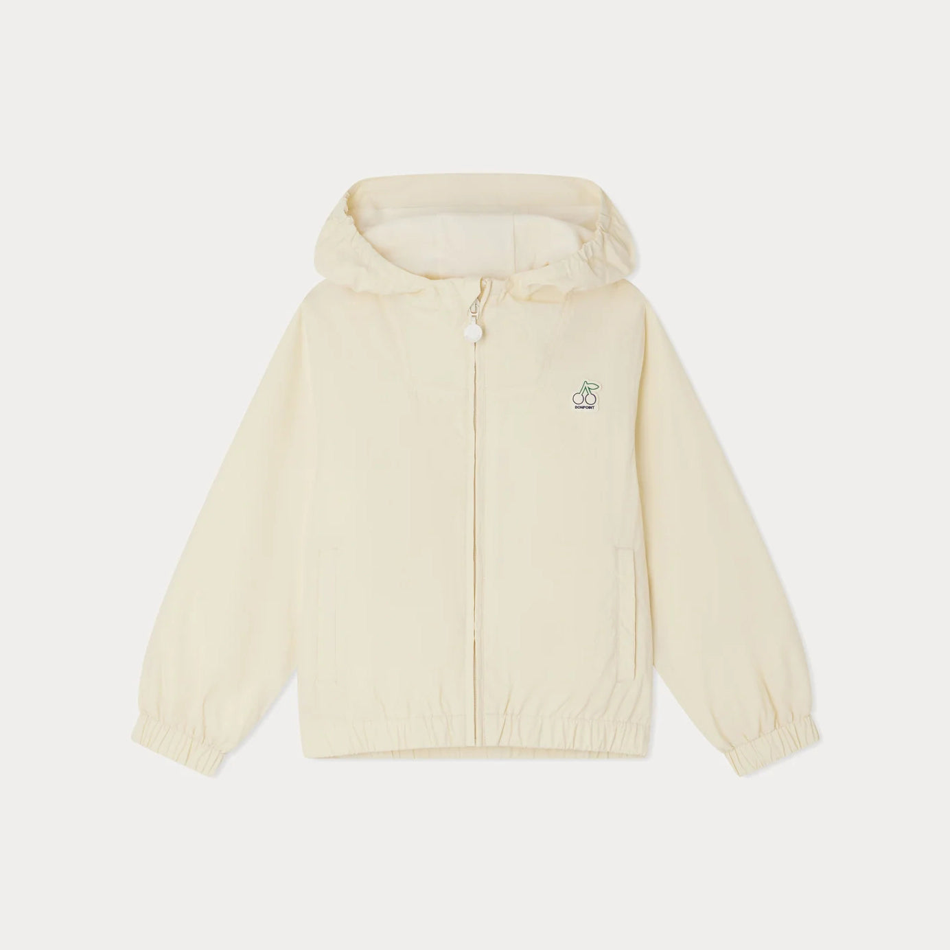 Girls Pale Yellow Zip-Up Jacket