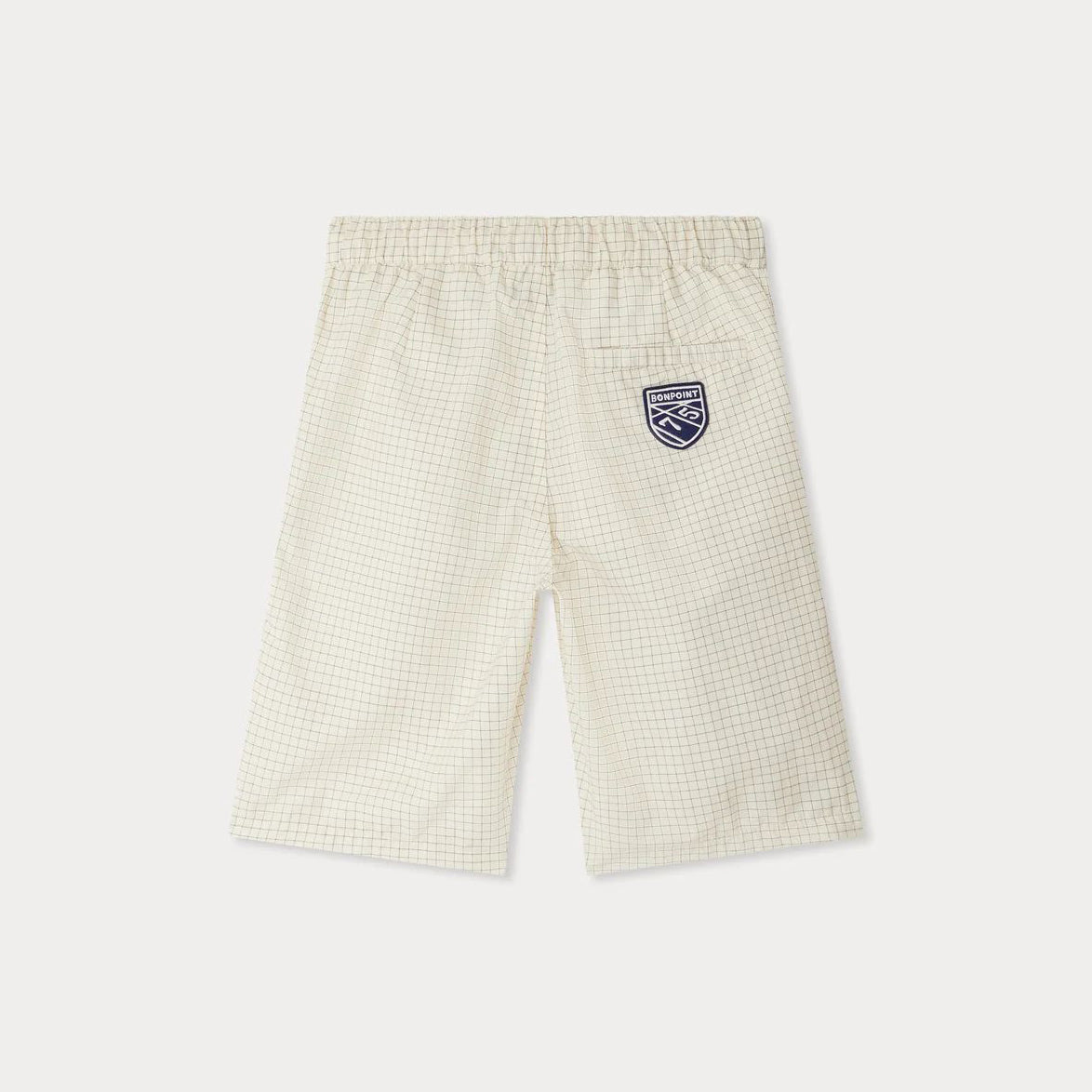 Boys Ivory Check Shorts