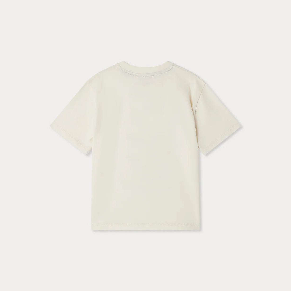 Boys White Logo Cotton T-Shirt