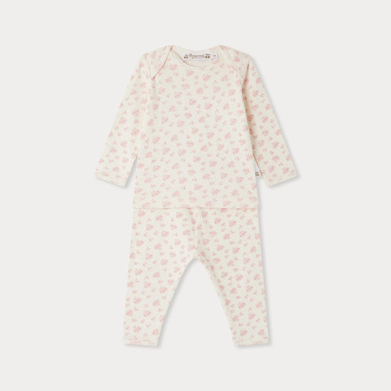Baby Boys & Girls Pink Floral Cotton Set