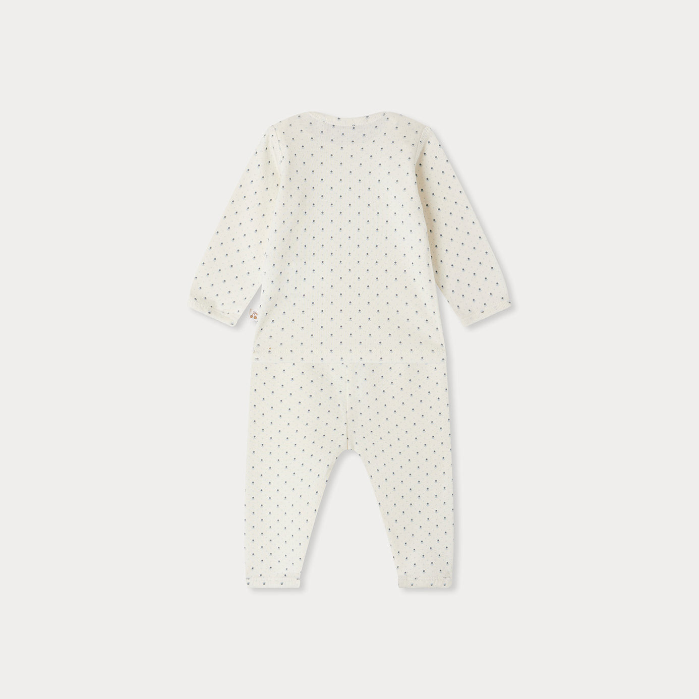 Baby Boys & Girls Ivory Dots Cotton Set