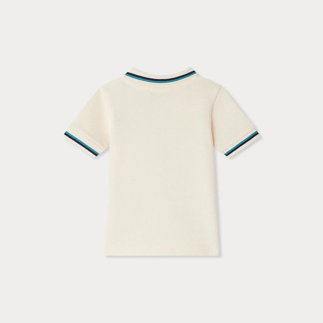 Baby Boys Ivory Cotton Polo Shirt