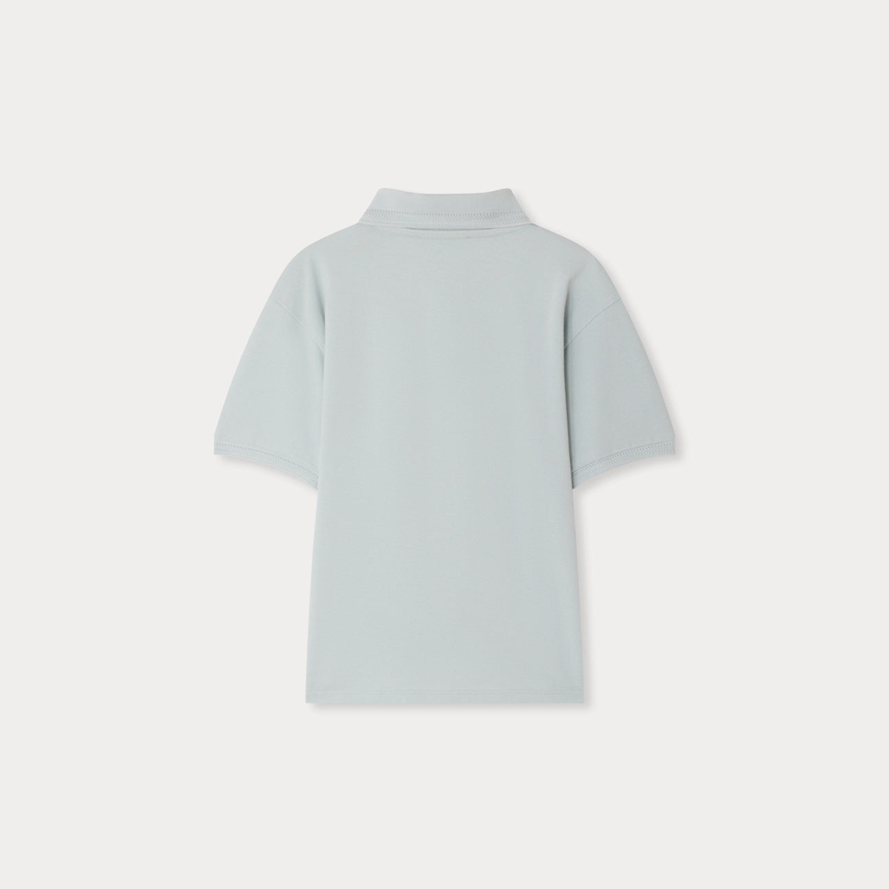 Boys Light Blue Cotton Polo Shirt
