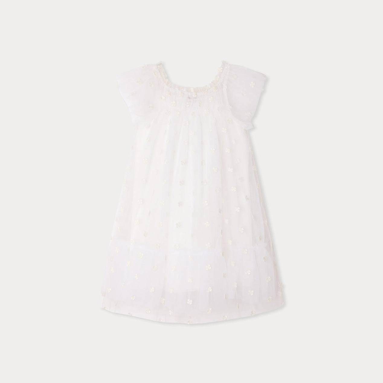 Girls White Tulle Dress