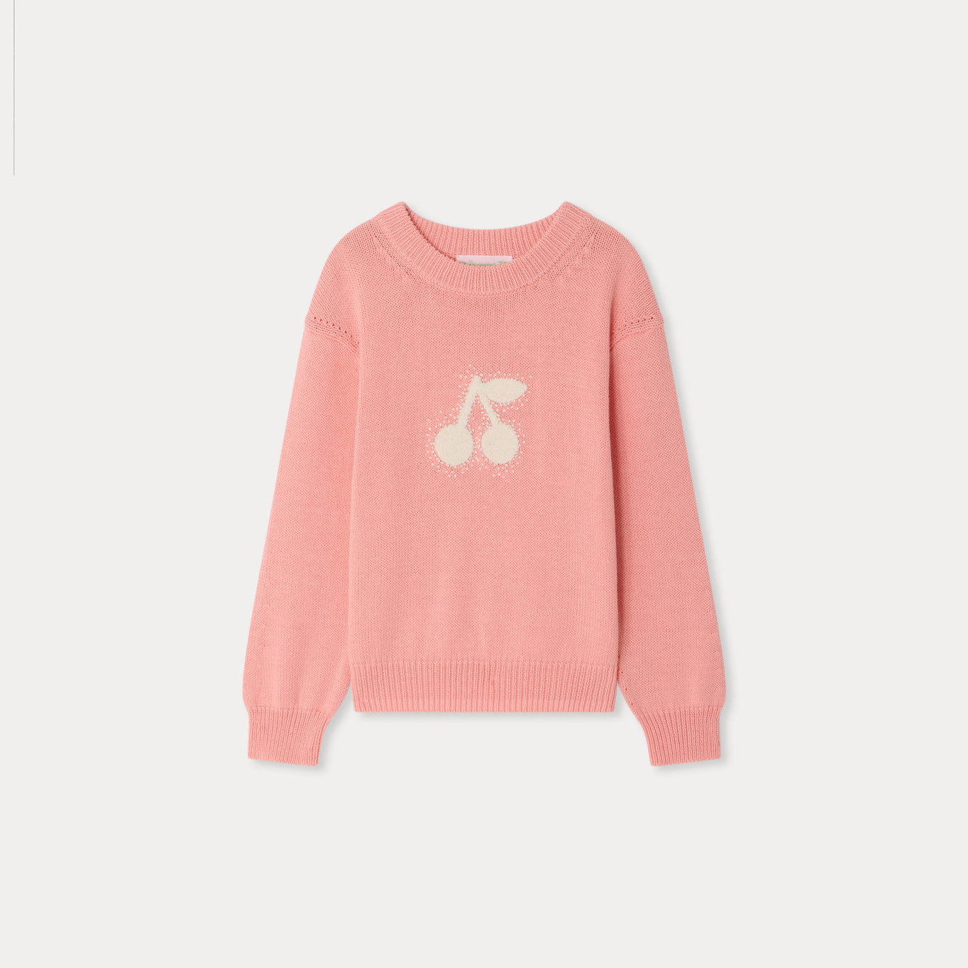Girls Pink Cotton Sweater